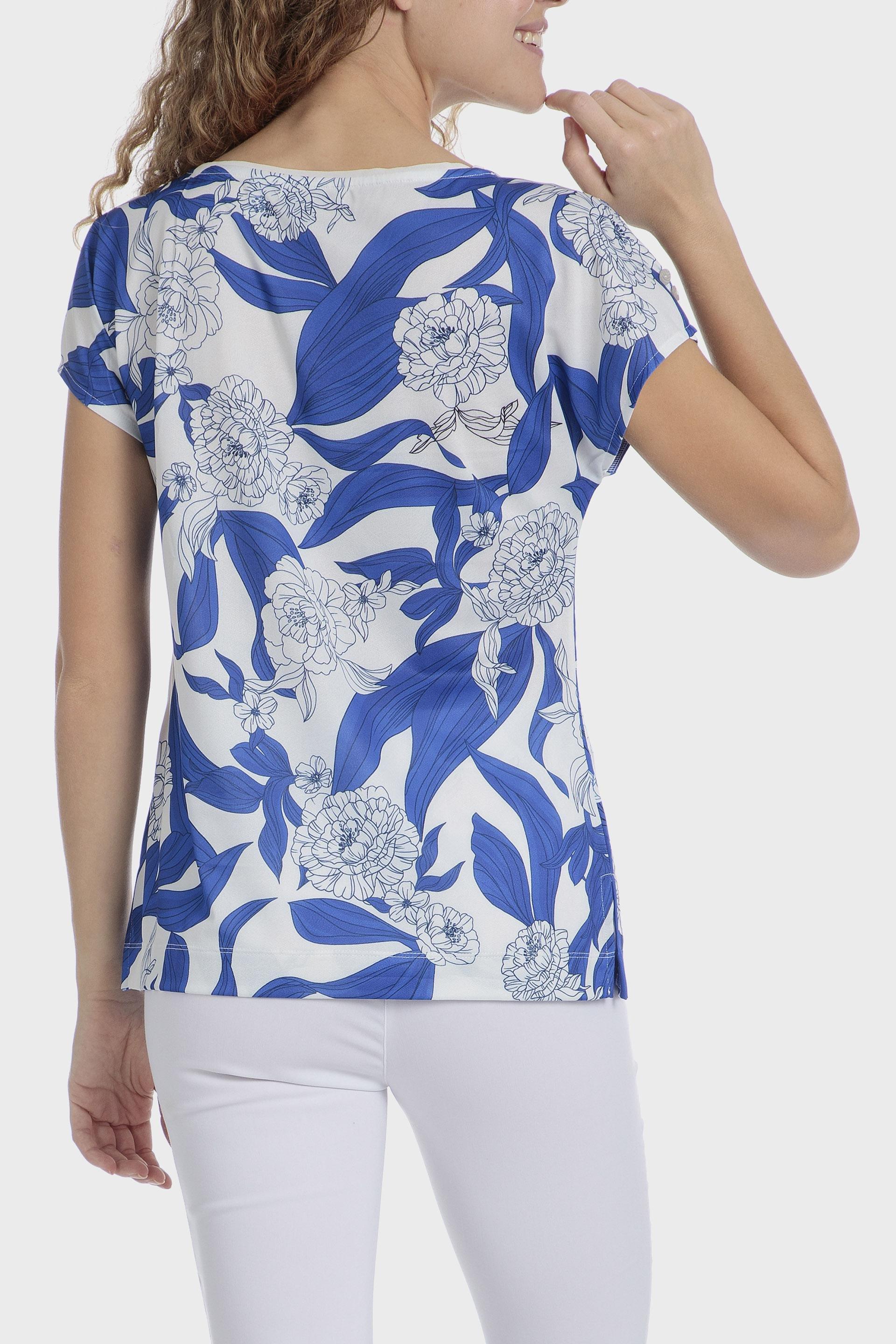 Blue Floral T-Shirt, , large image number 1