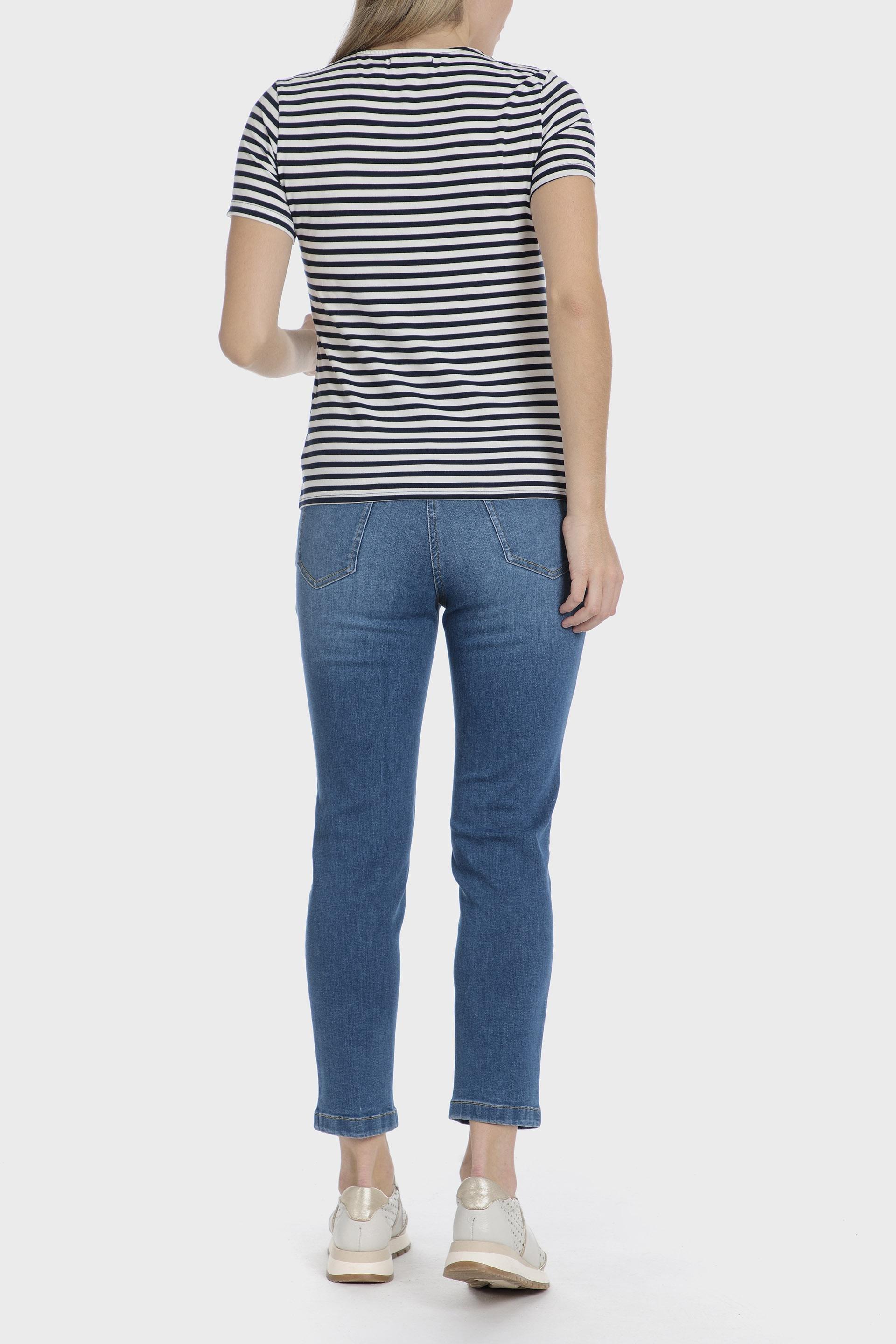 Multicolour Floral Striped T-Shirt, , large image number 3
