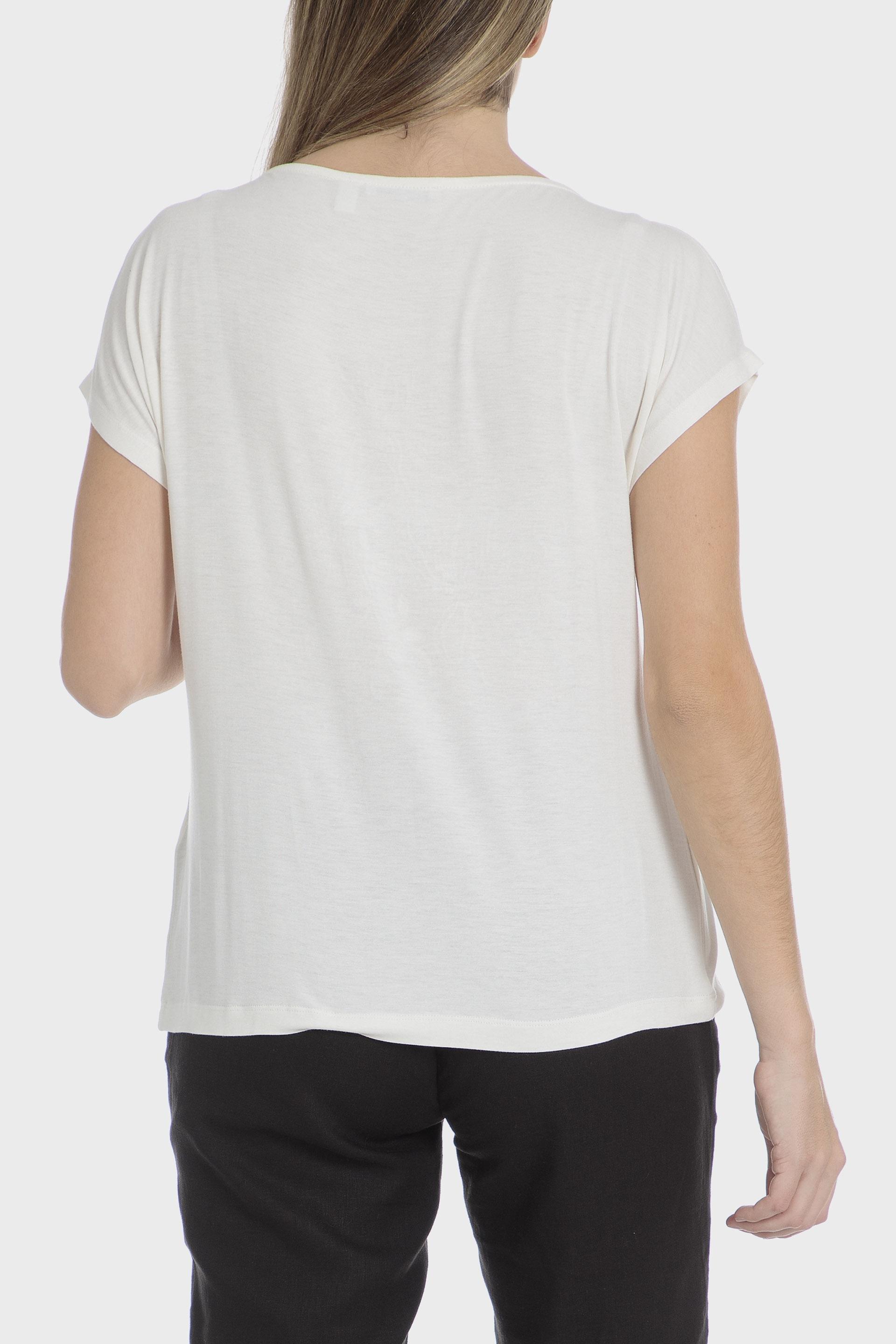 تيشيرت بنقشة زهور، أبيض, Beige Talc, large image number 1