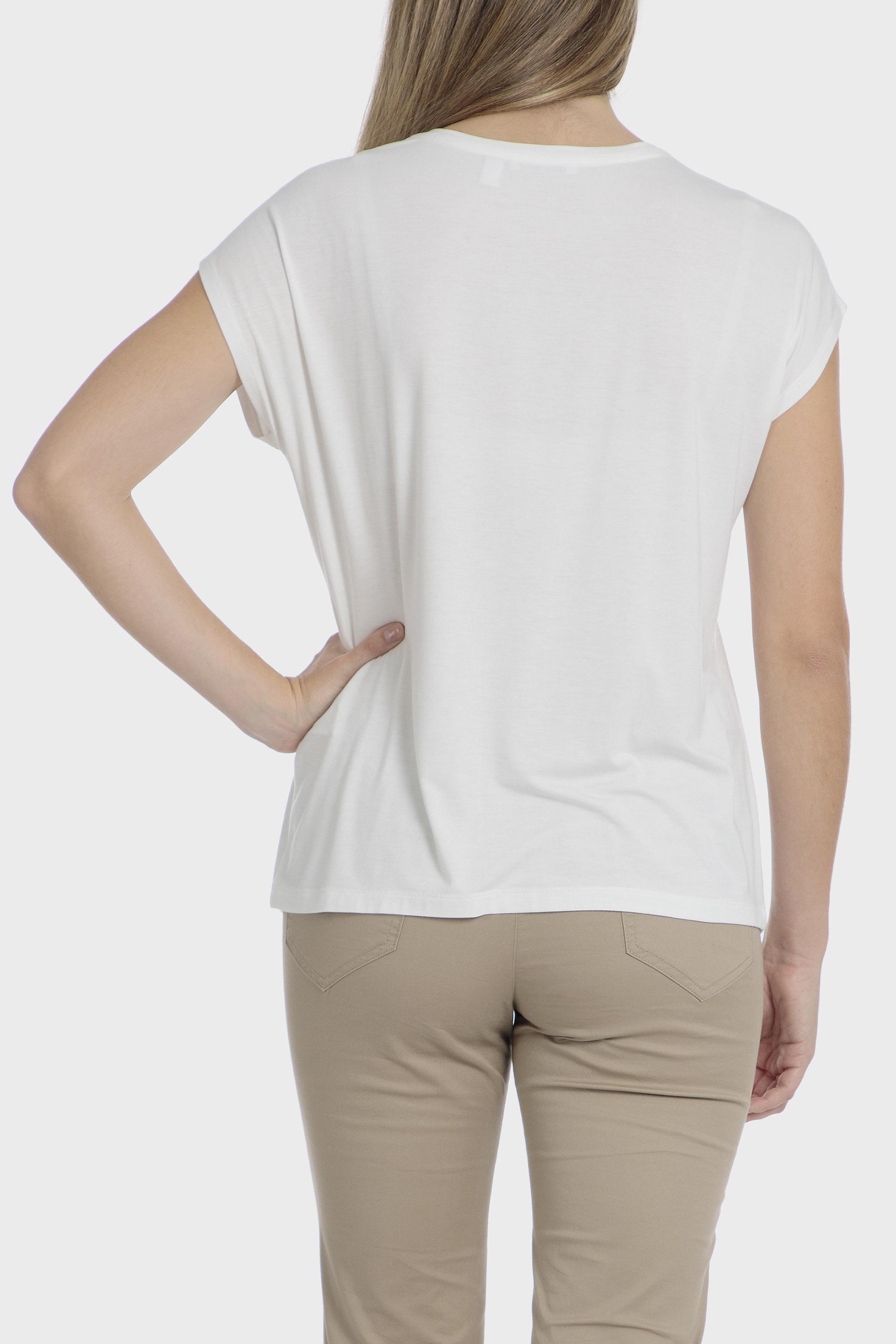 تيشيرت بملمس بارز، كريمي, Beige Talc, large image number 1