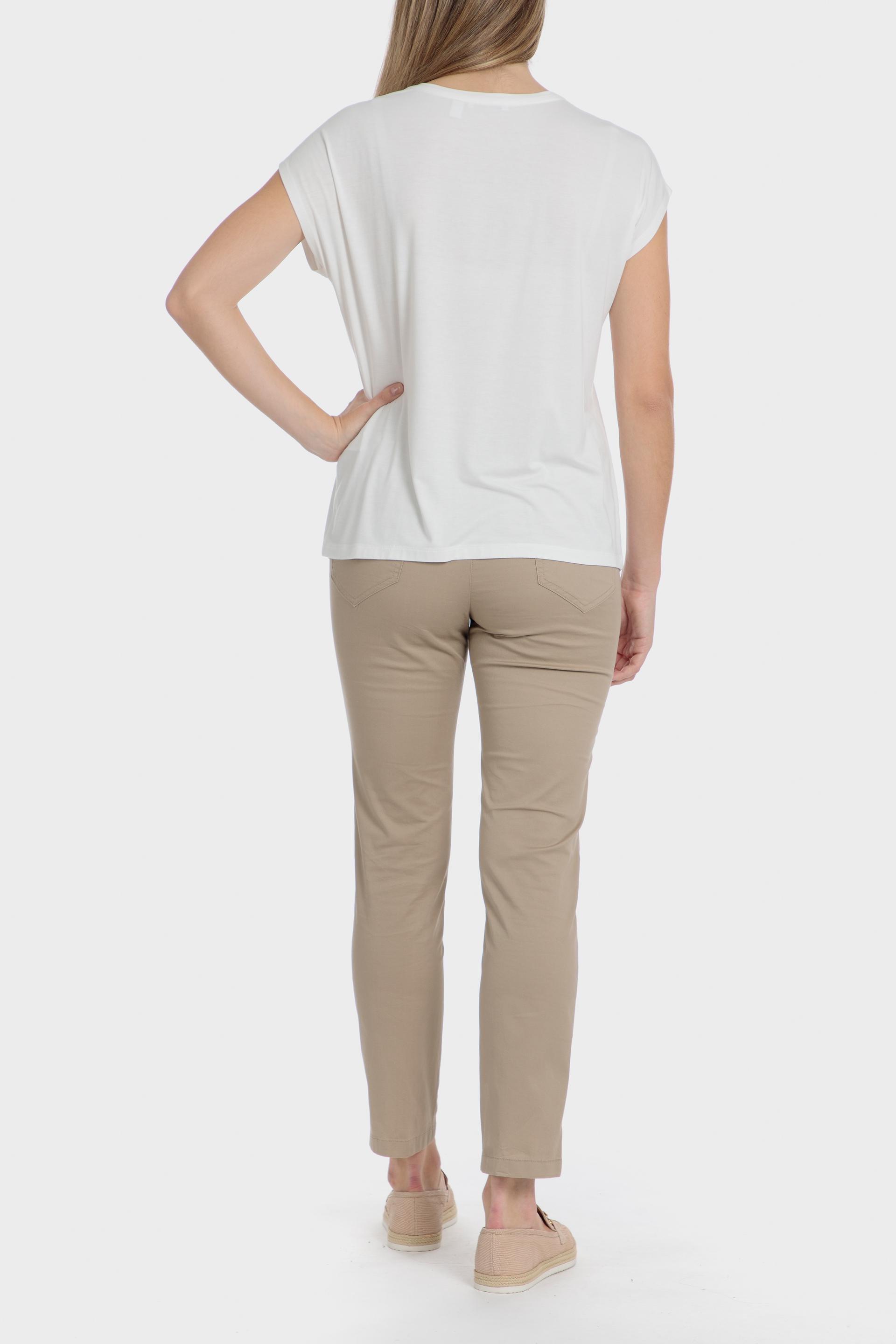 تيشيرت بملمس بارز، كريمي, Beige Talc, large image number 3