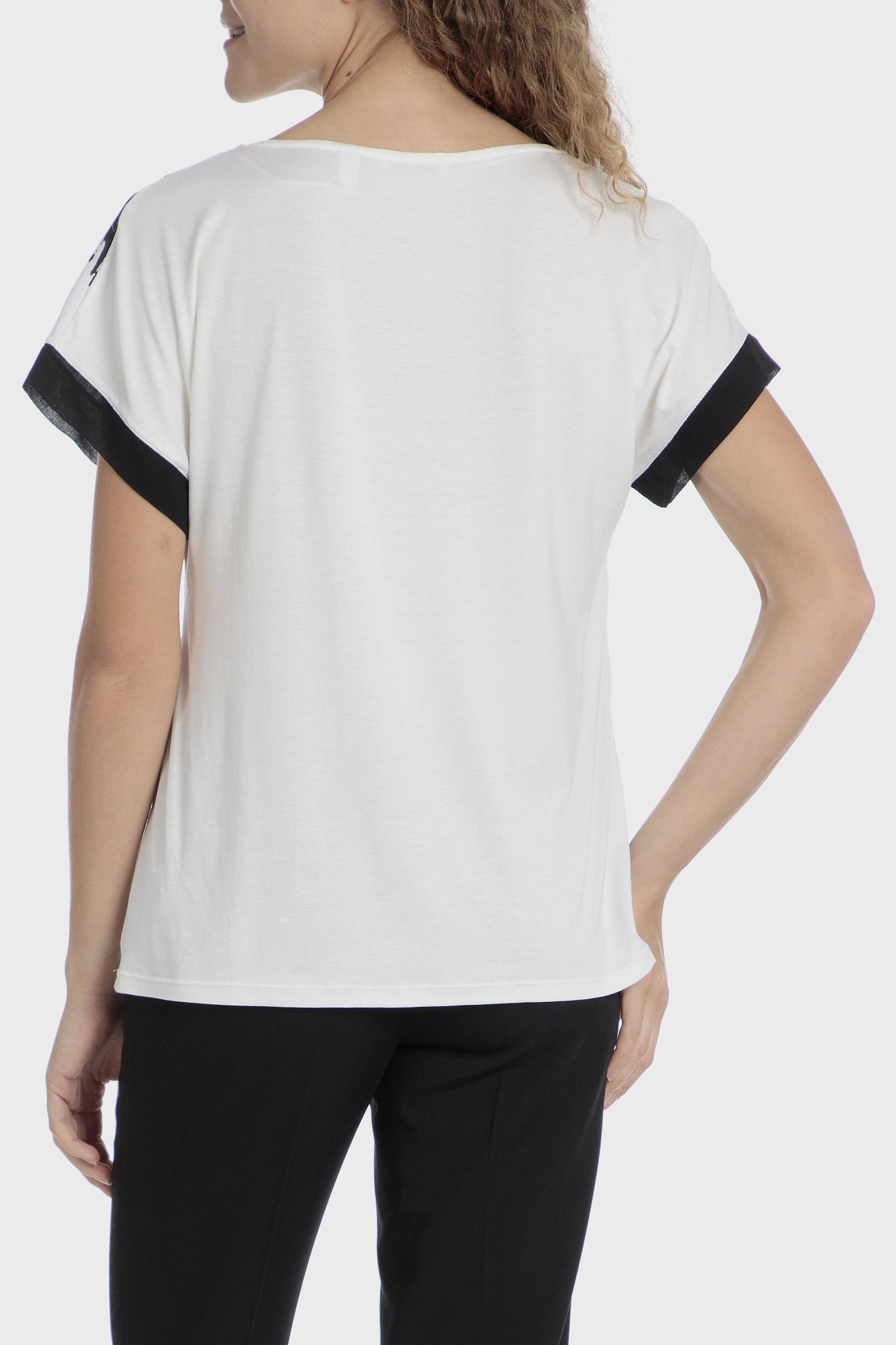 White Patterned Blouse, , large image number 1