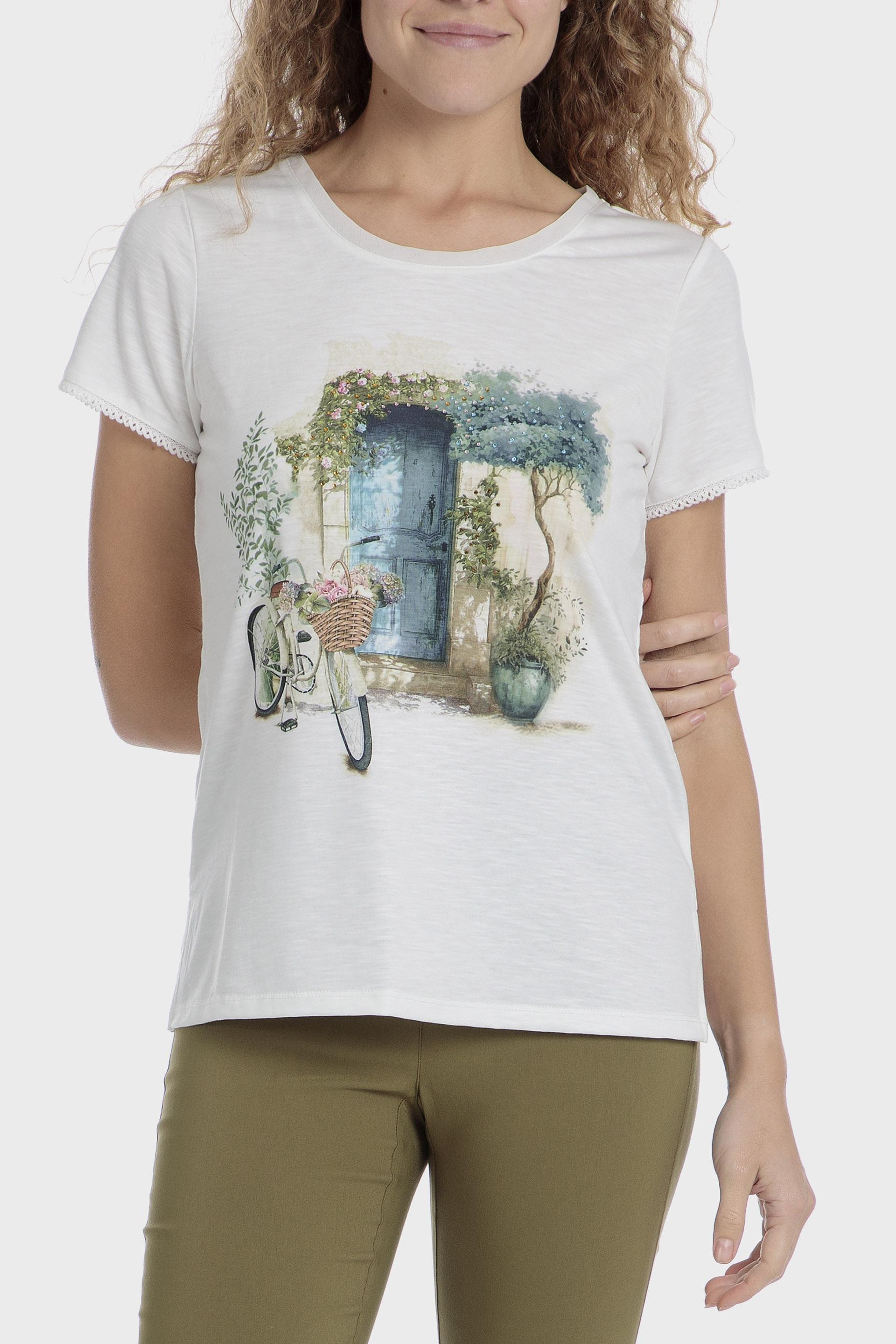 Printed Graphic Print Casual T-Shirt, , large image number 0