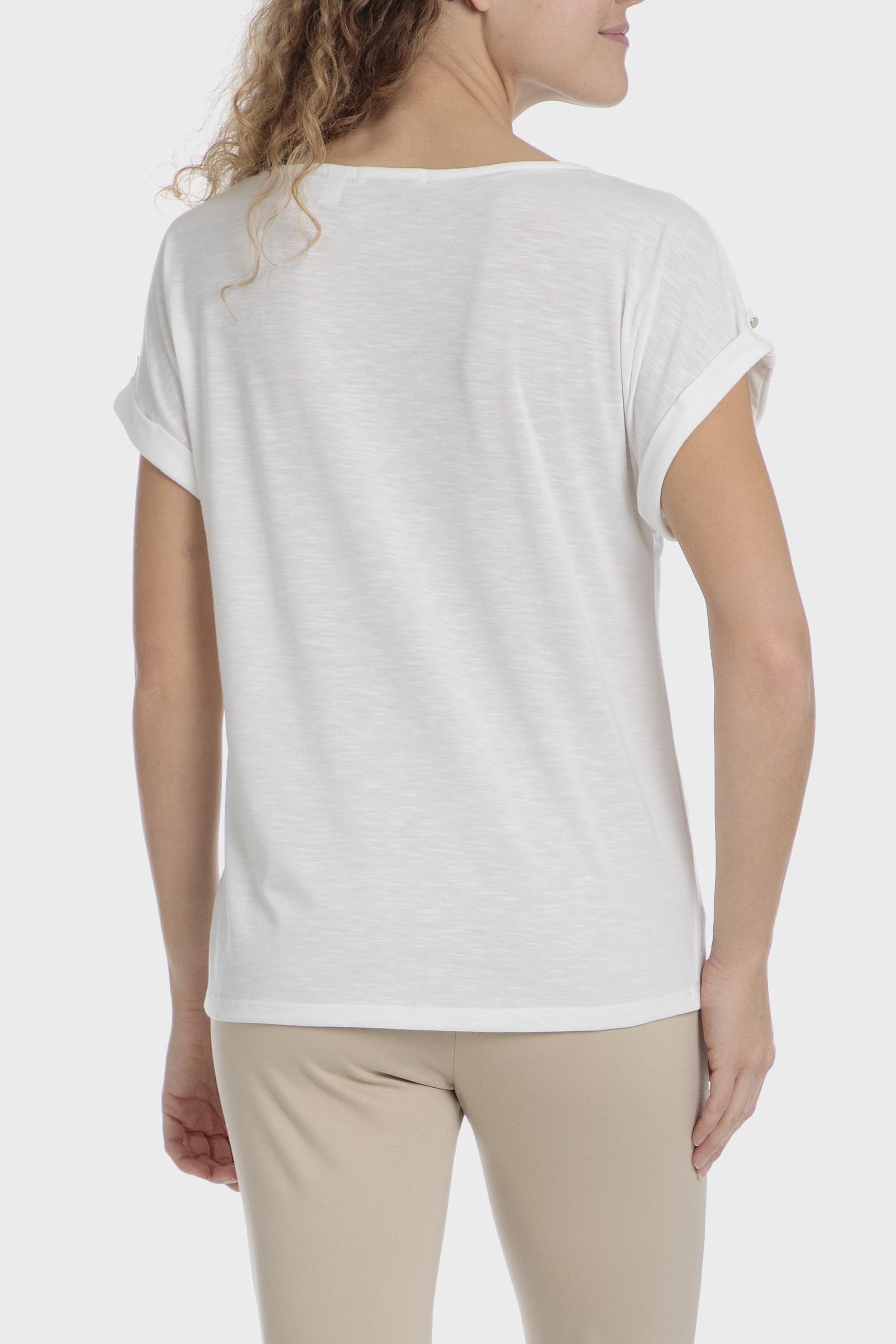 Rhinestone Tropical Casual T-Shirt, , large image number 1