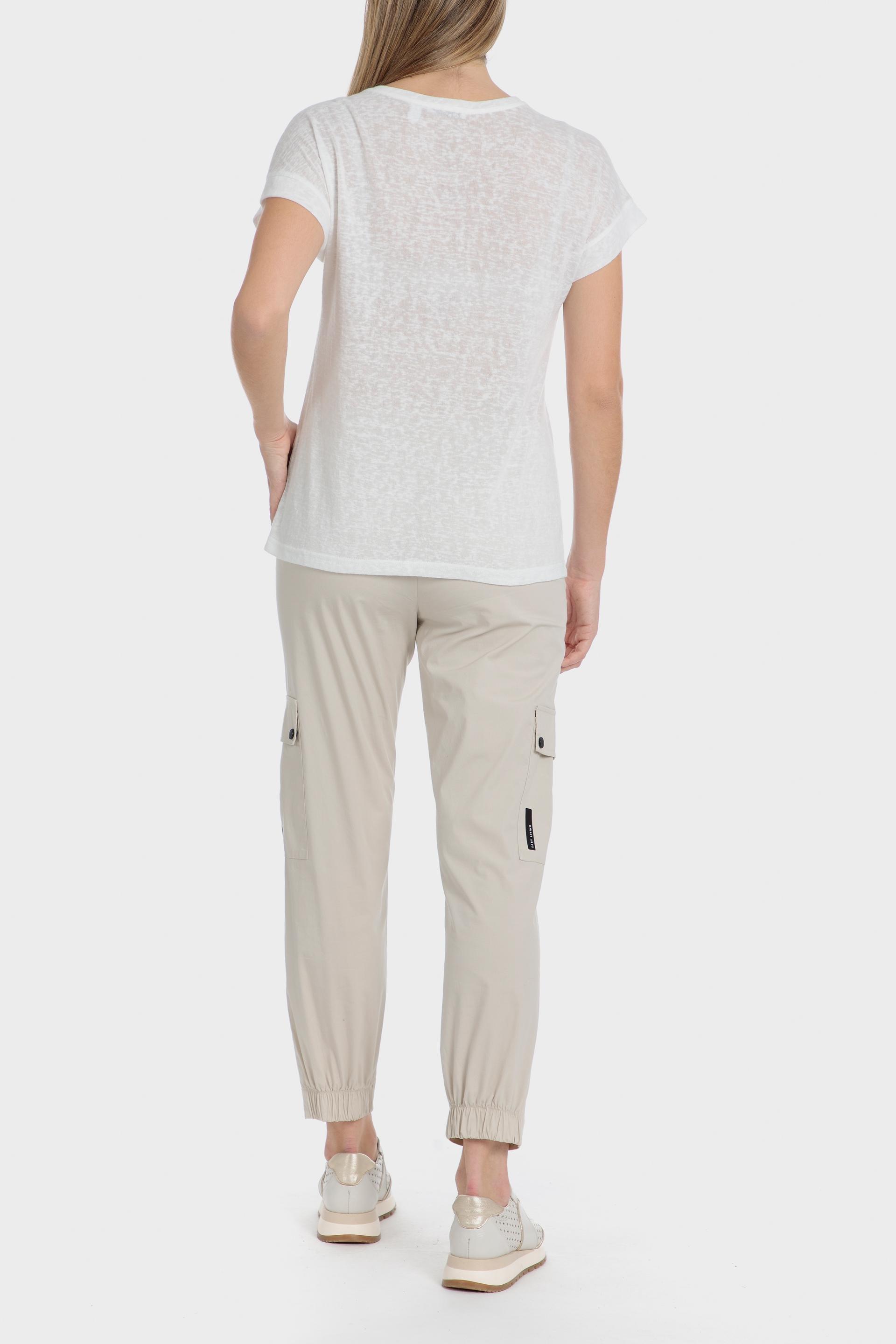 White Logo Print Casual T-Shirt, , large image number 3