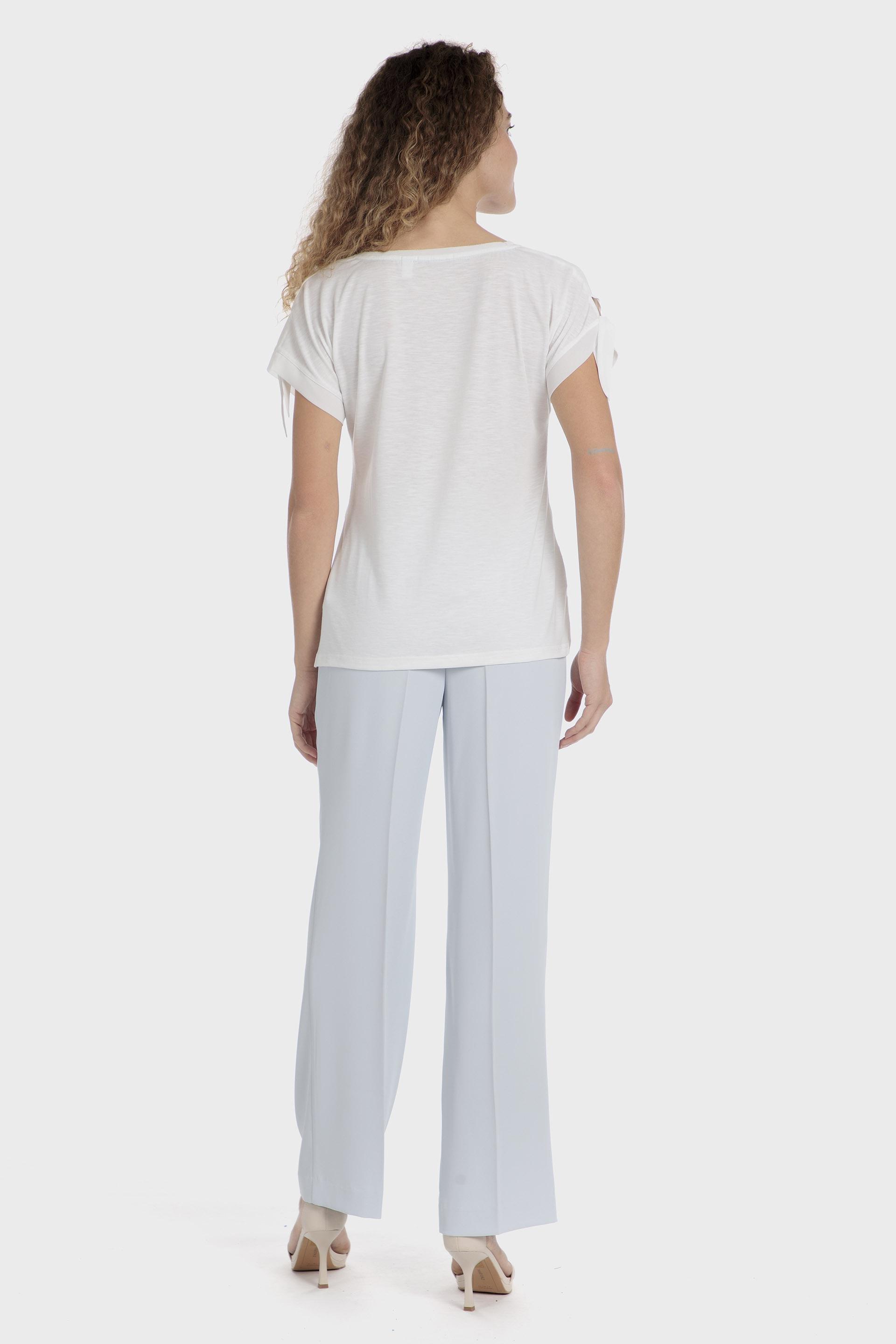 White Printed T-Shirt, , large image number 3