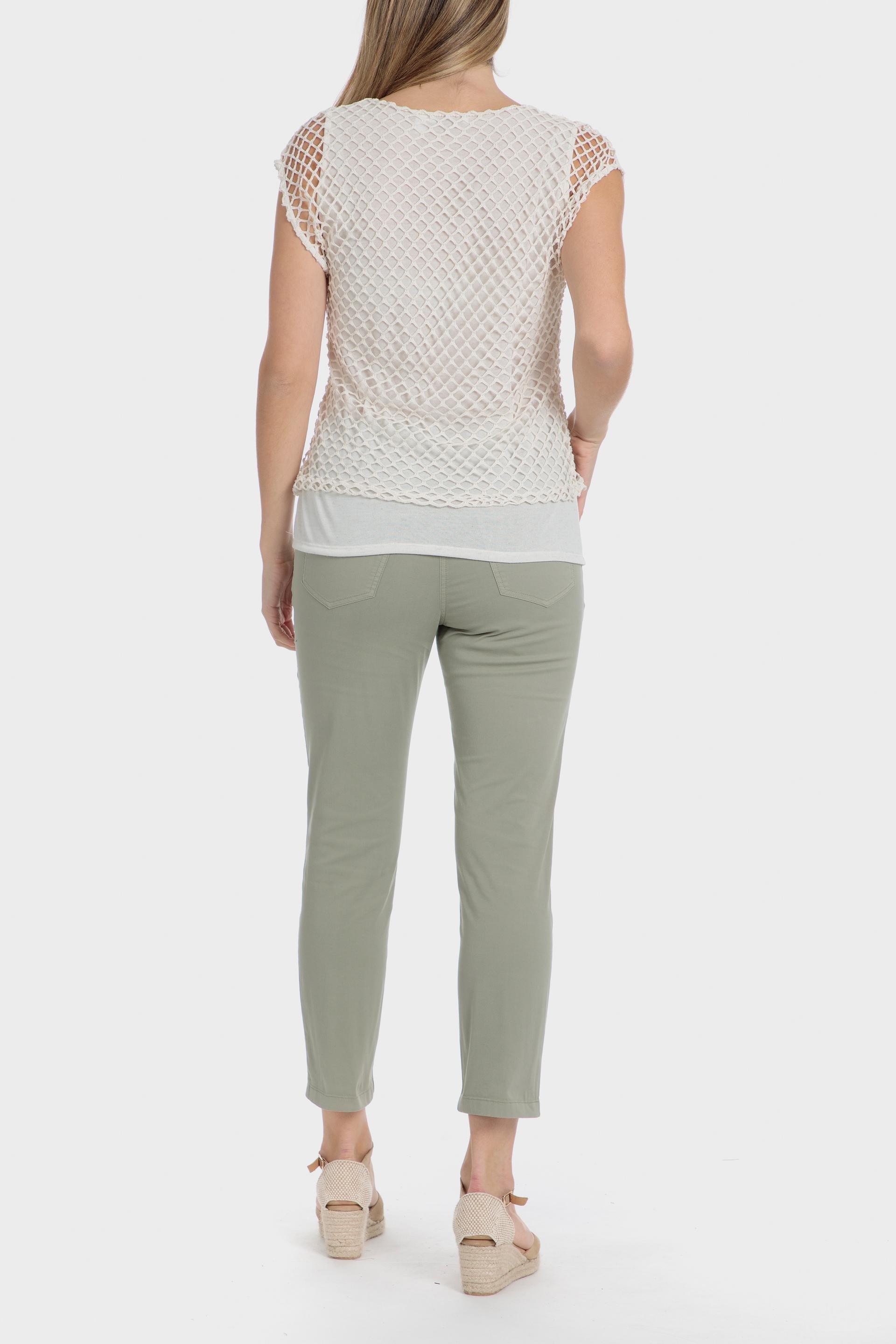 White Mesh T-Shirt, , large image number 3