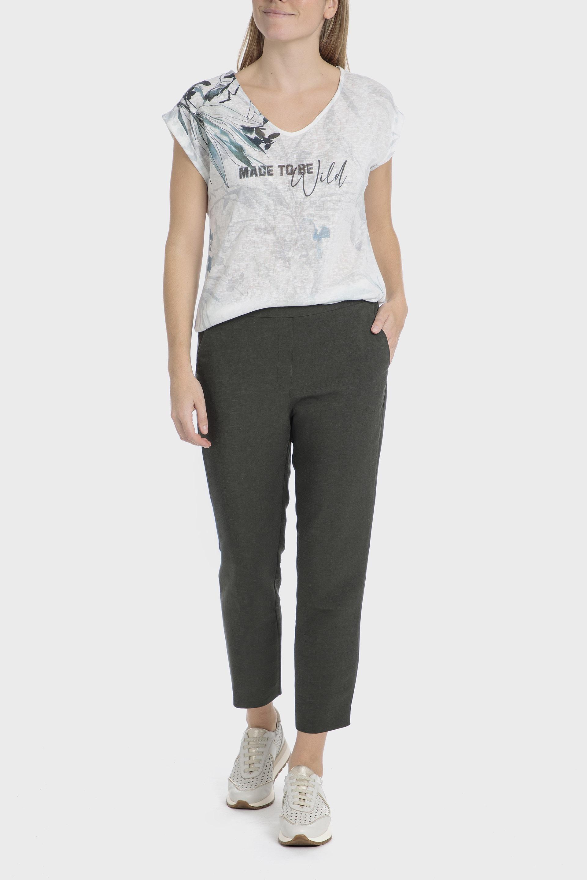 White Printed T-Shirt, , large image number 2