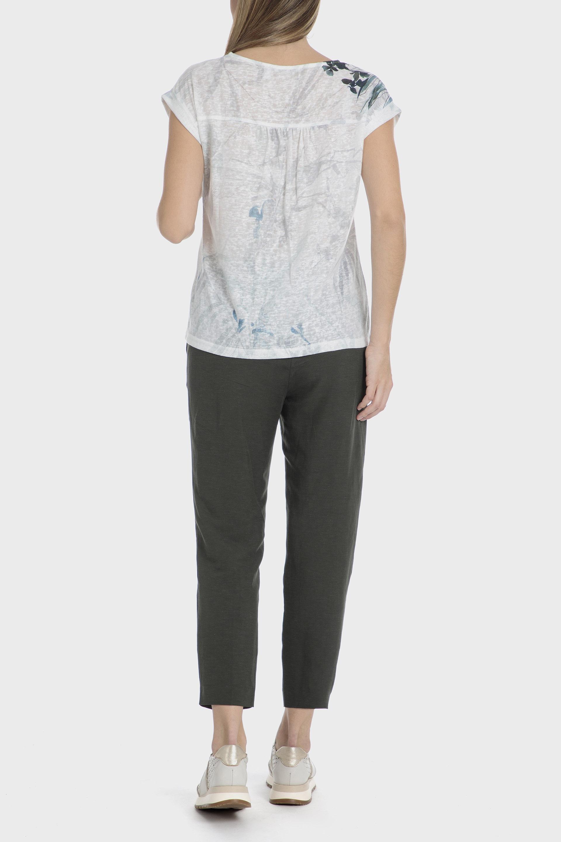 White Printed T-Shirt, , large image number 3