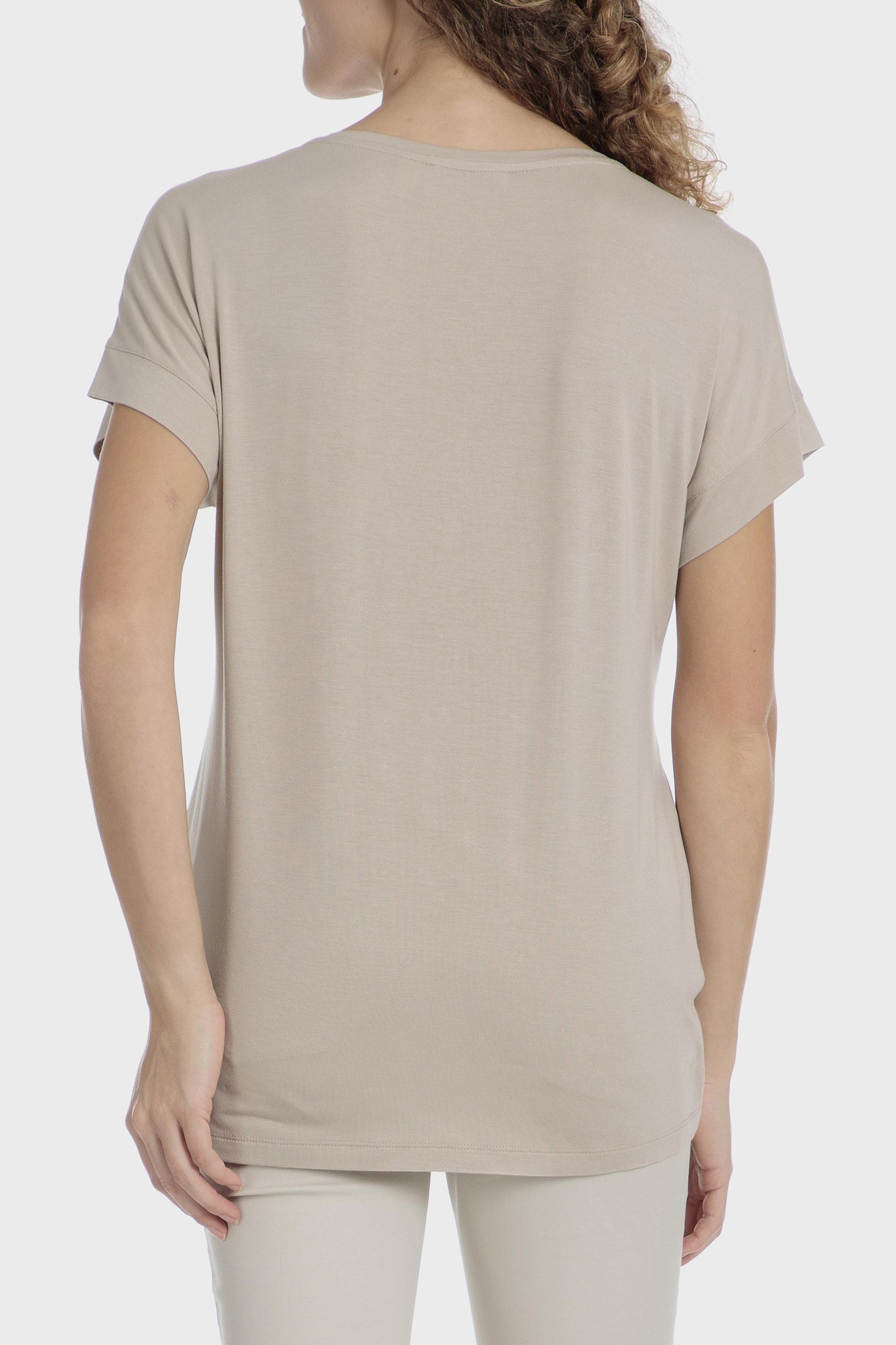 Beige T-Shirt With Gemstones, , large image number 1