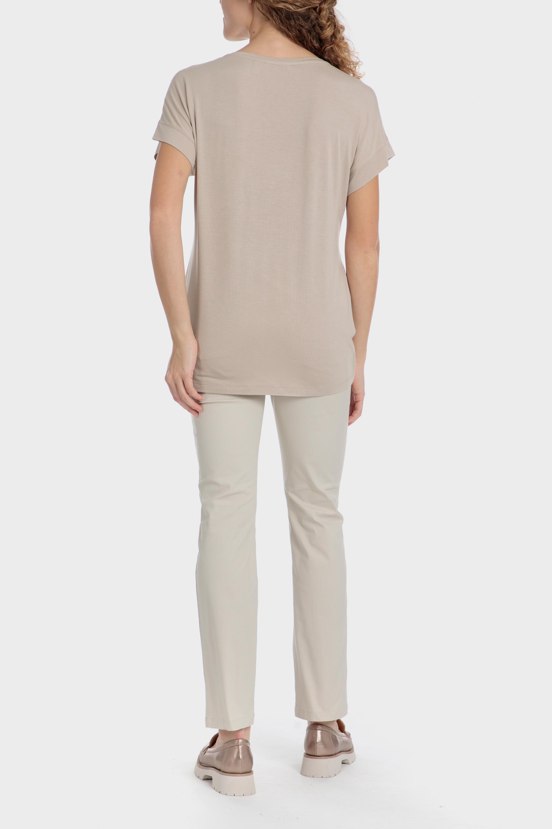 Beige T-Shirt With Gemstones, Beige Sand, large image number 3