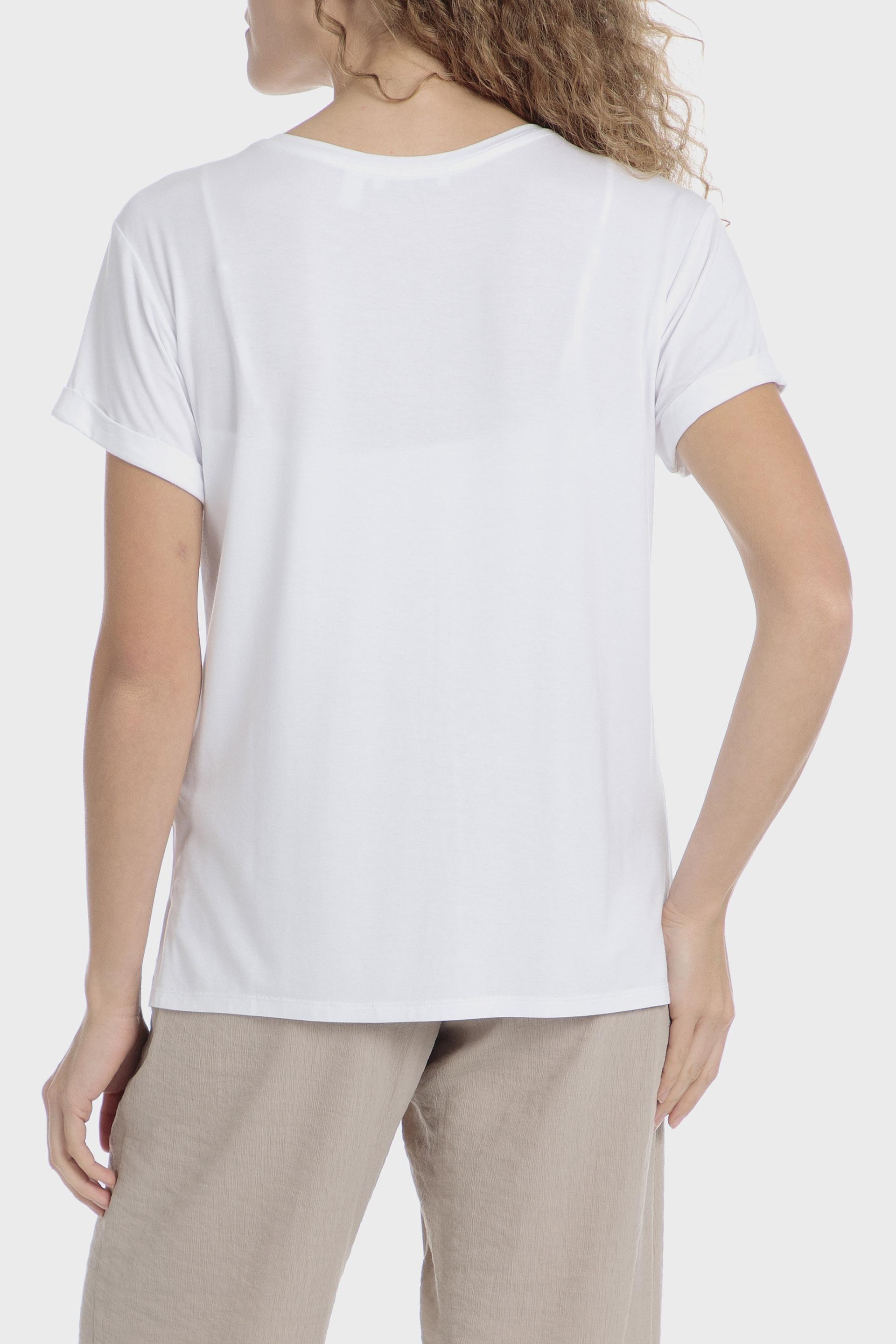 White Printed T-Shirt, , large image number 1