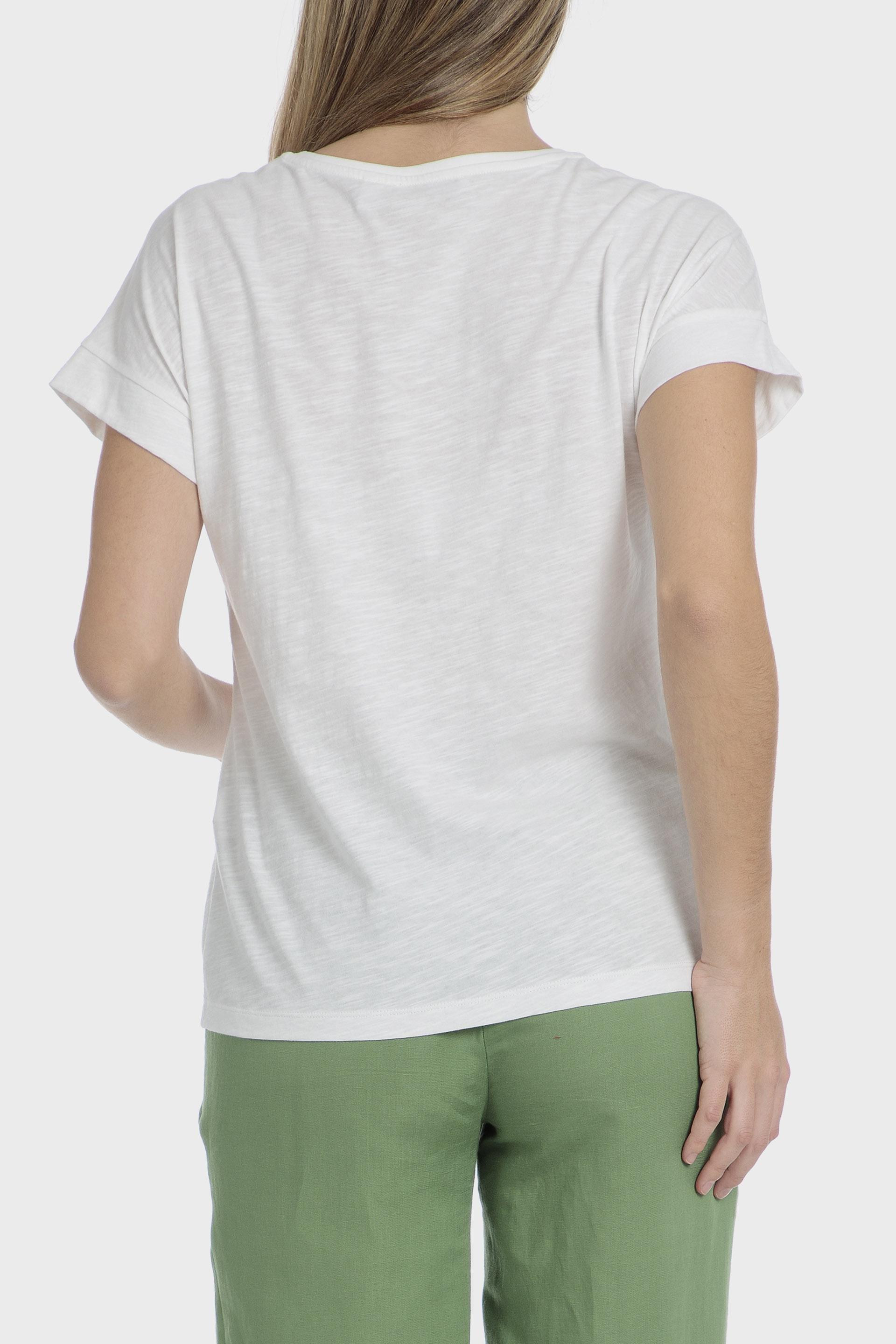 White Graphic Print Casual T-Shirt, , large image number 1