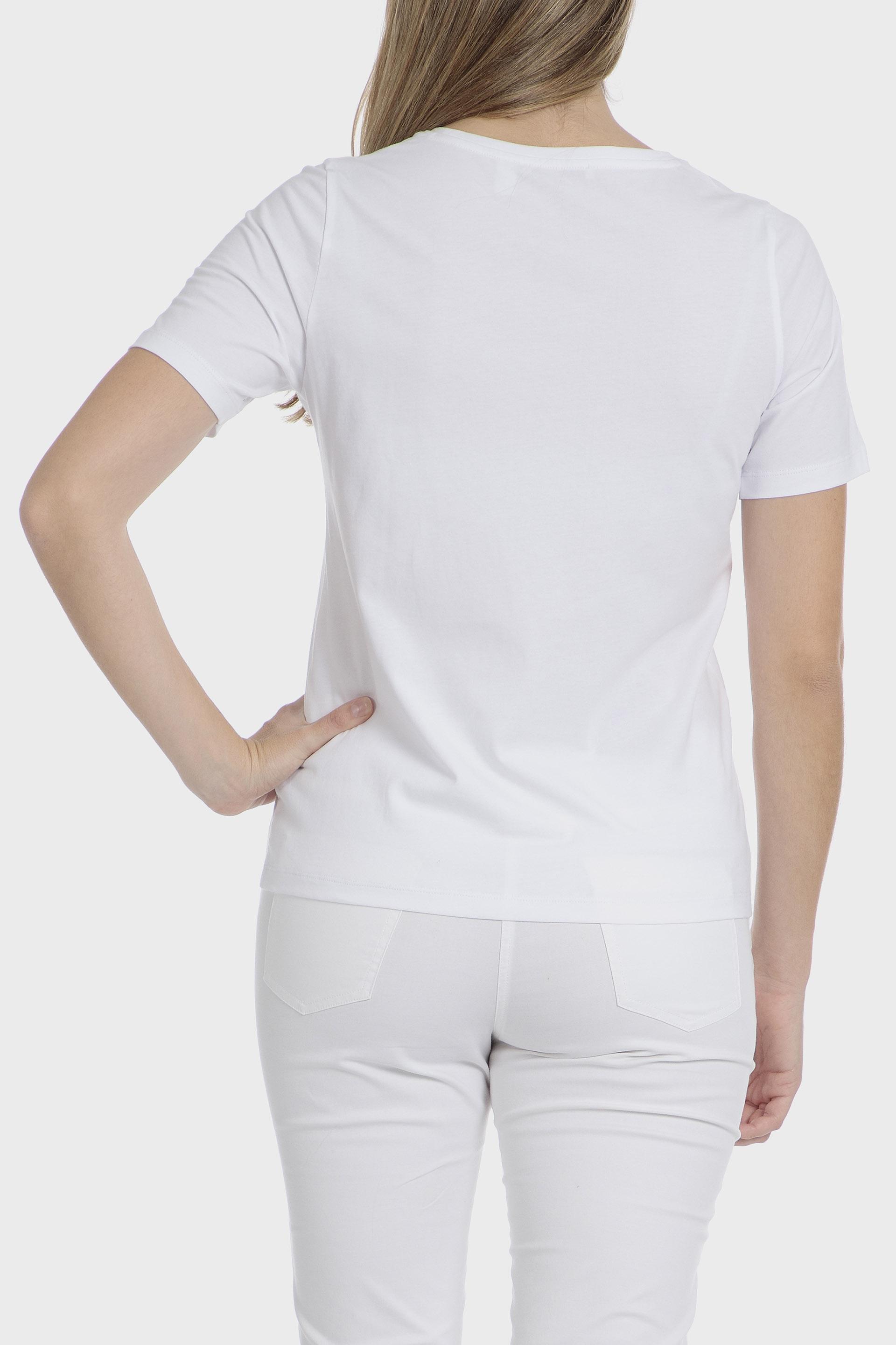 White Embroidered T-Shirt, White, large image number 3