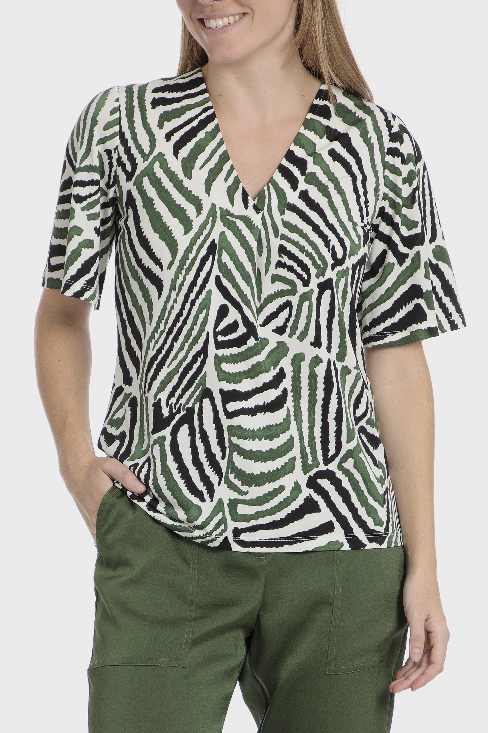 Multicolour Printed T-Shirt, Green, large image number 0