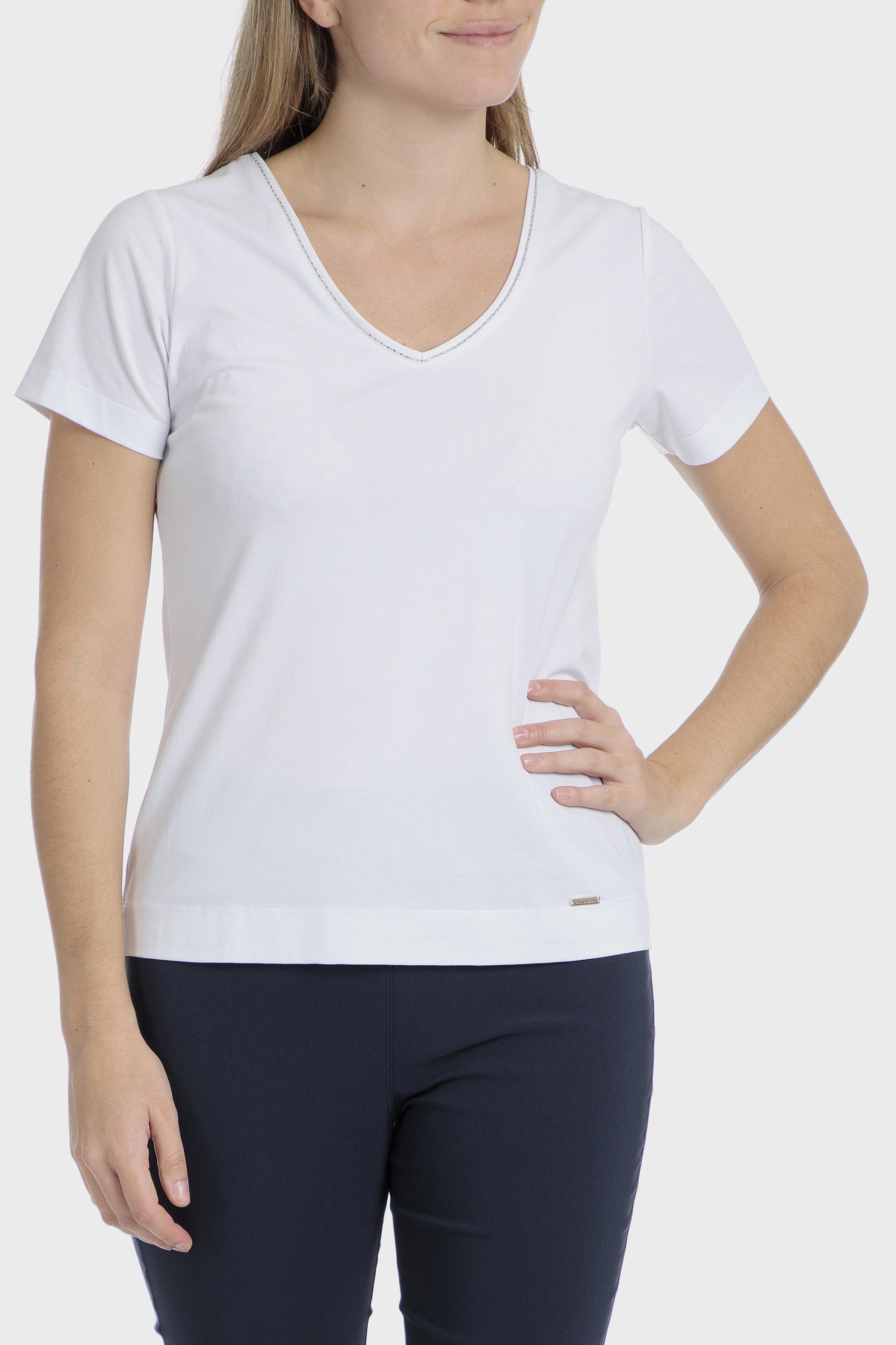 White Casual T-Shirt, , large image number 0