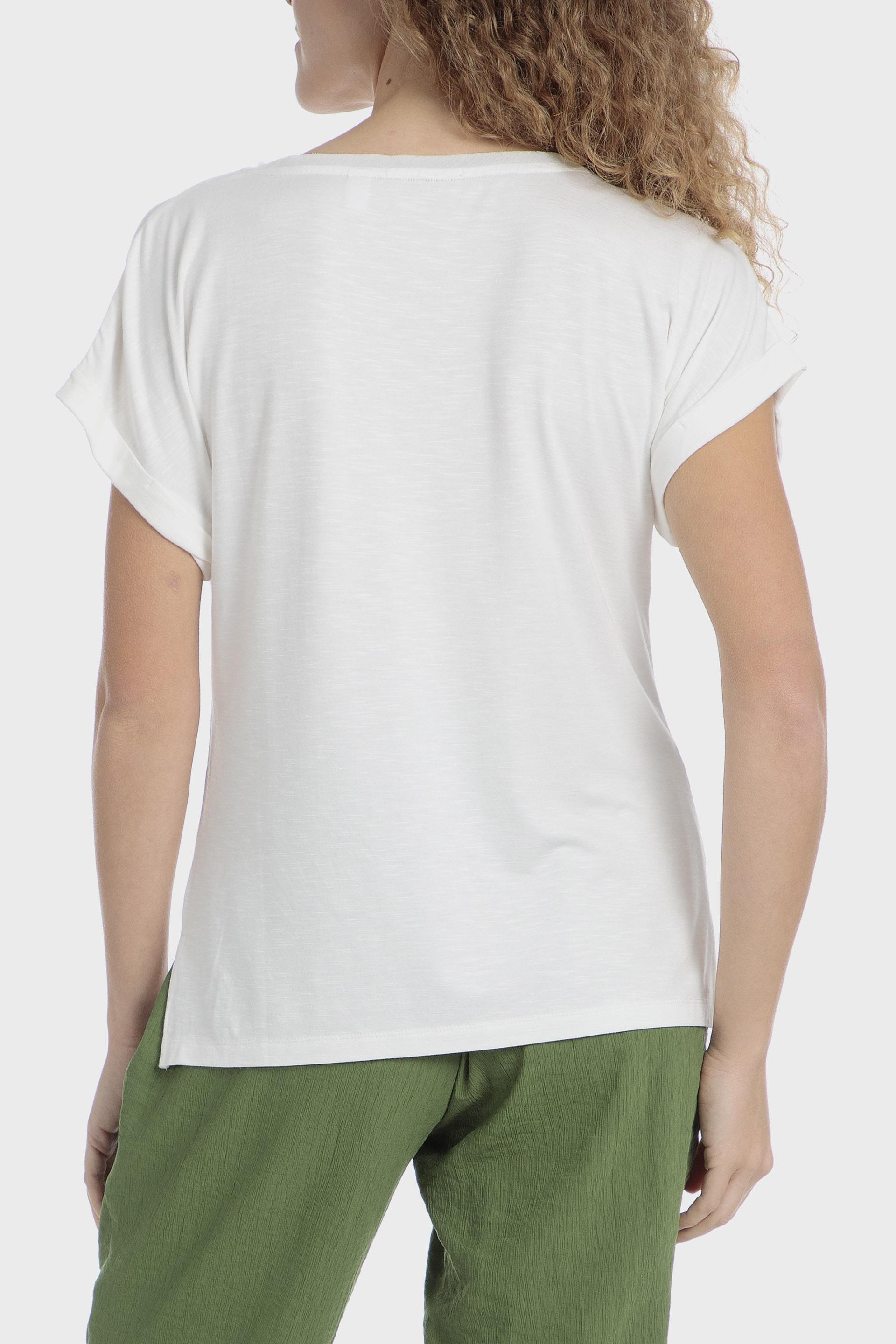 White Printed T-Shirt, , large image number 1