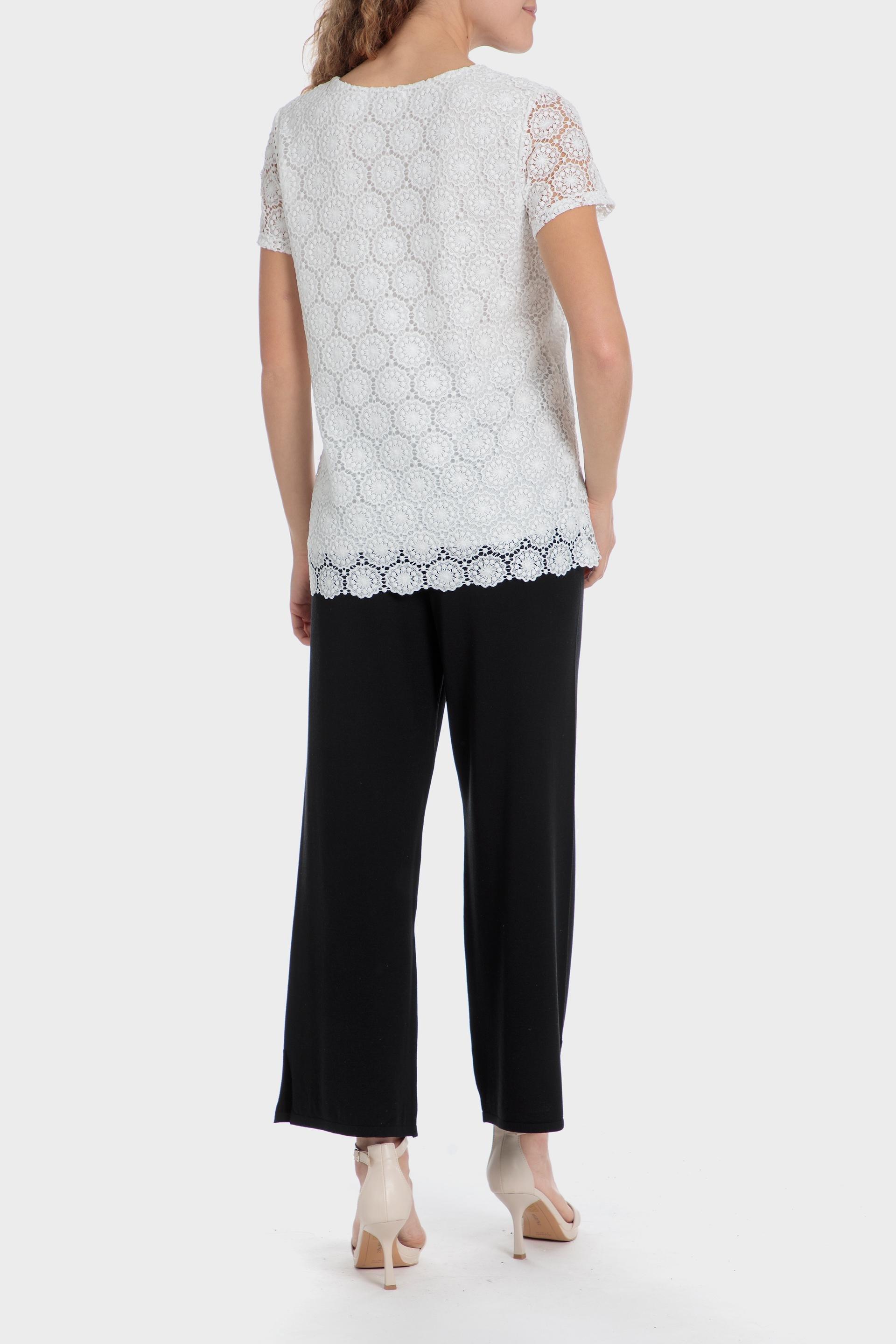 White Crochet Shirt, 3701_232, large image number 3