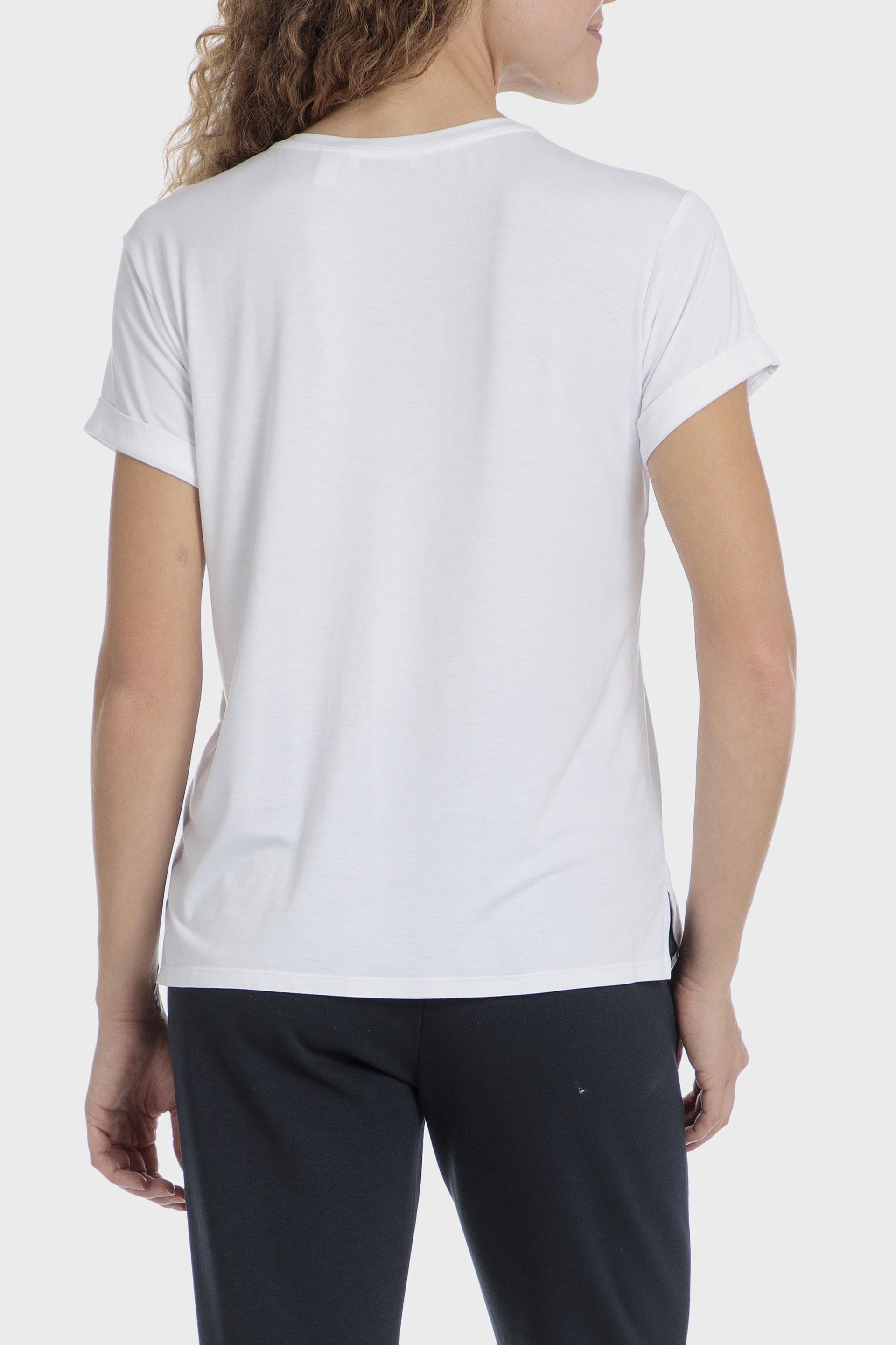 White Printed T-Shirt, , large image number 3