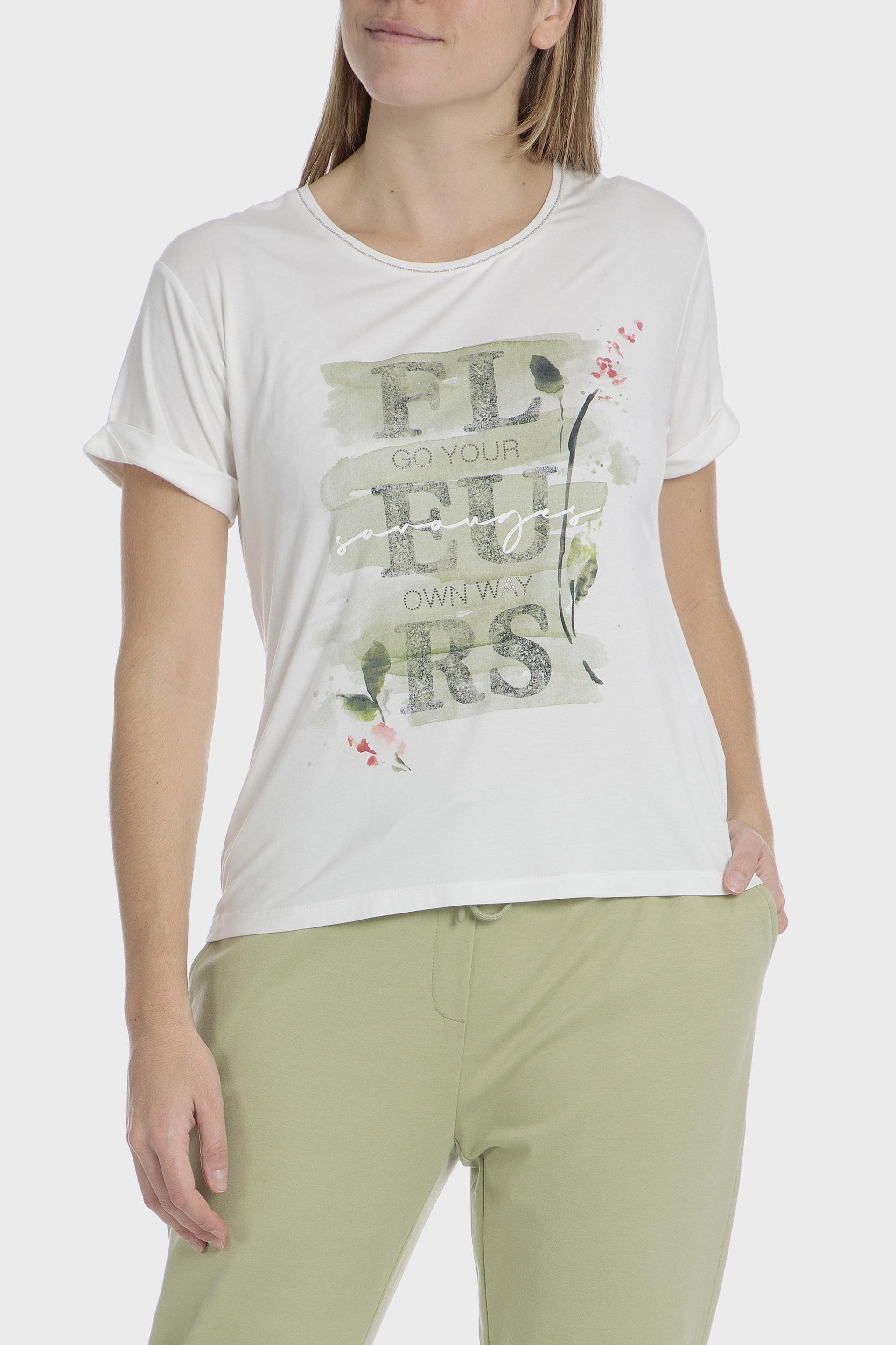 Graphic Print Casual T-Shirt, 3701_232, large image number 0