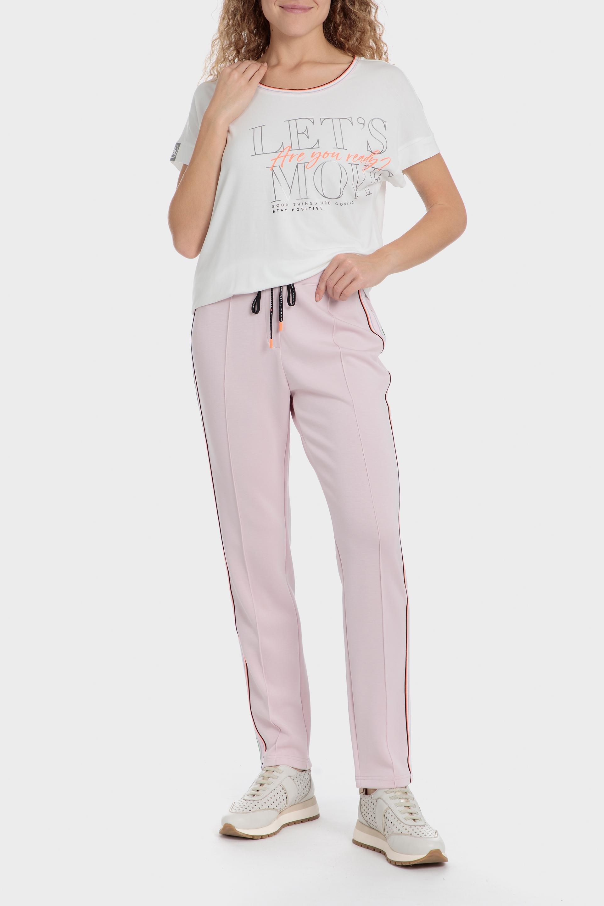 تيشيرت قصير بشعار مطبوع، أبيض, Beige Talc, large image number 3