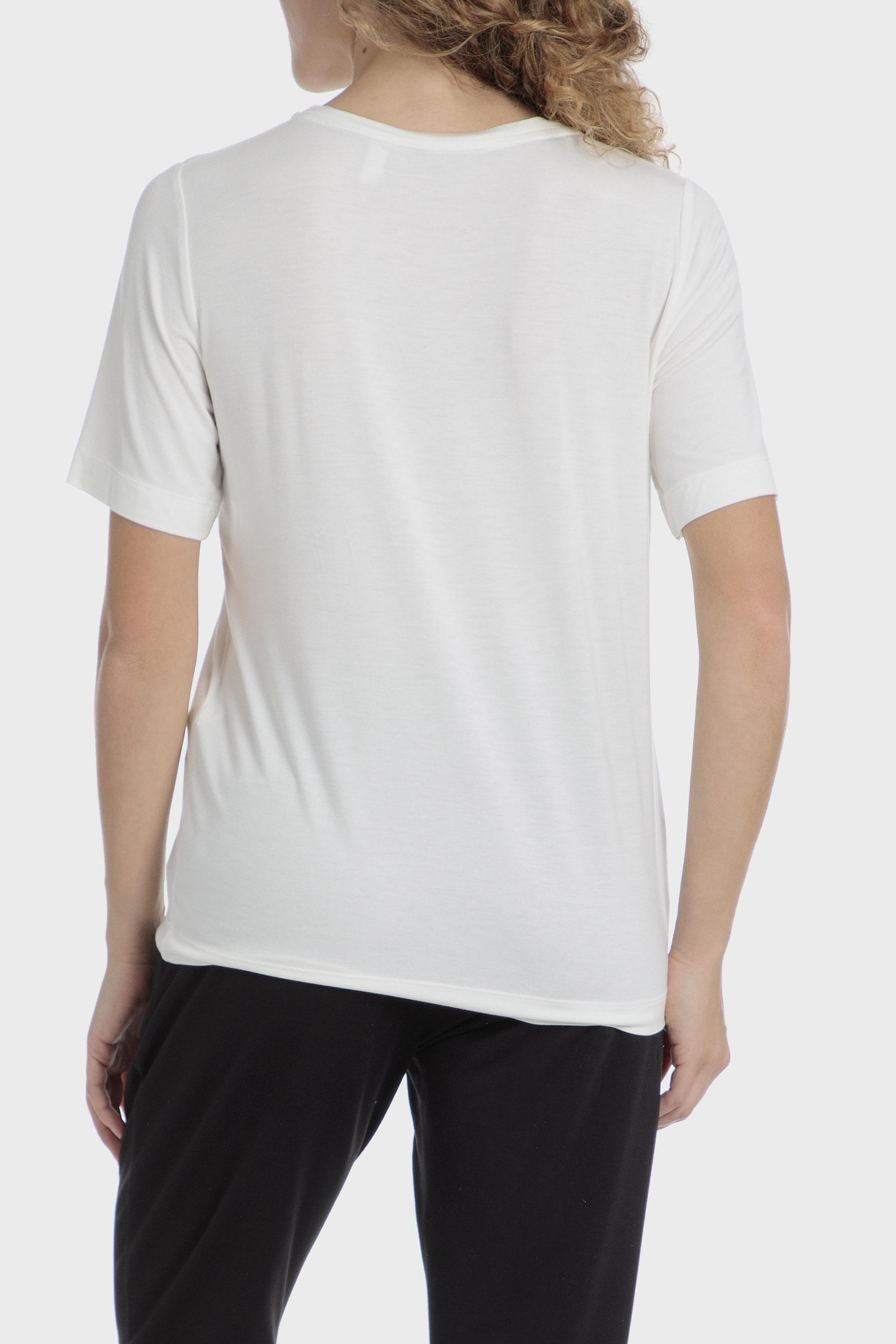 White Printed T-Shirt, , large image number 1
