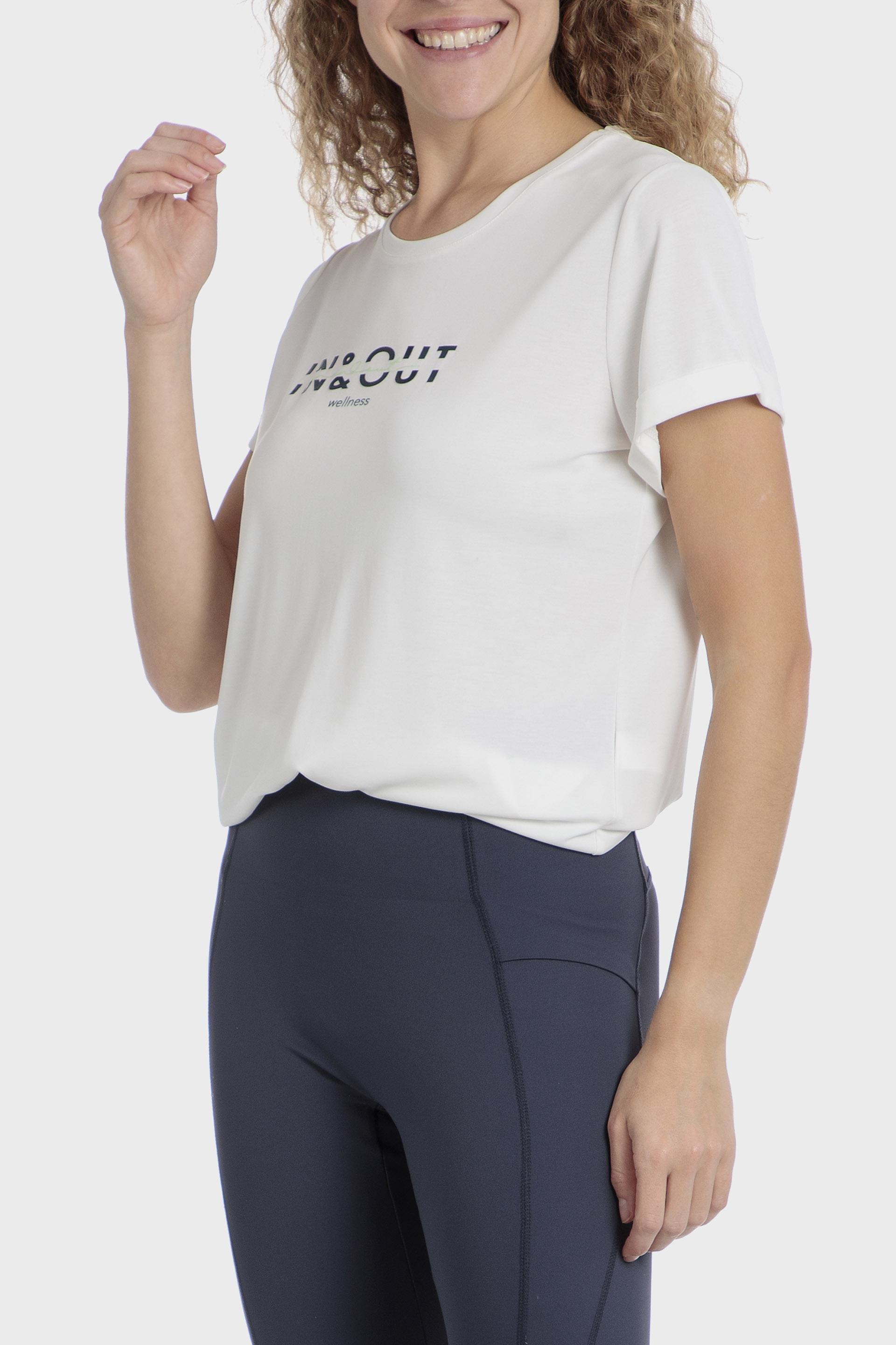 تيشيرت كاجوال رياضي، أبيض, Beige Talc, large image number 0