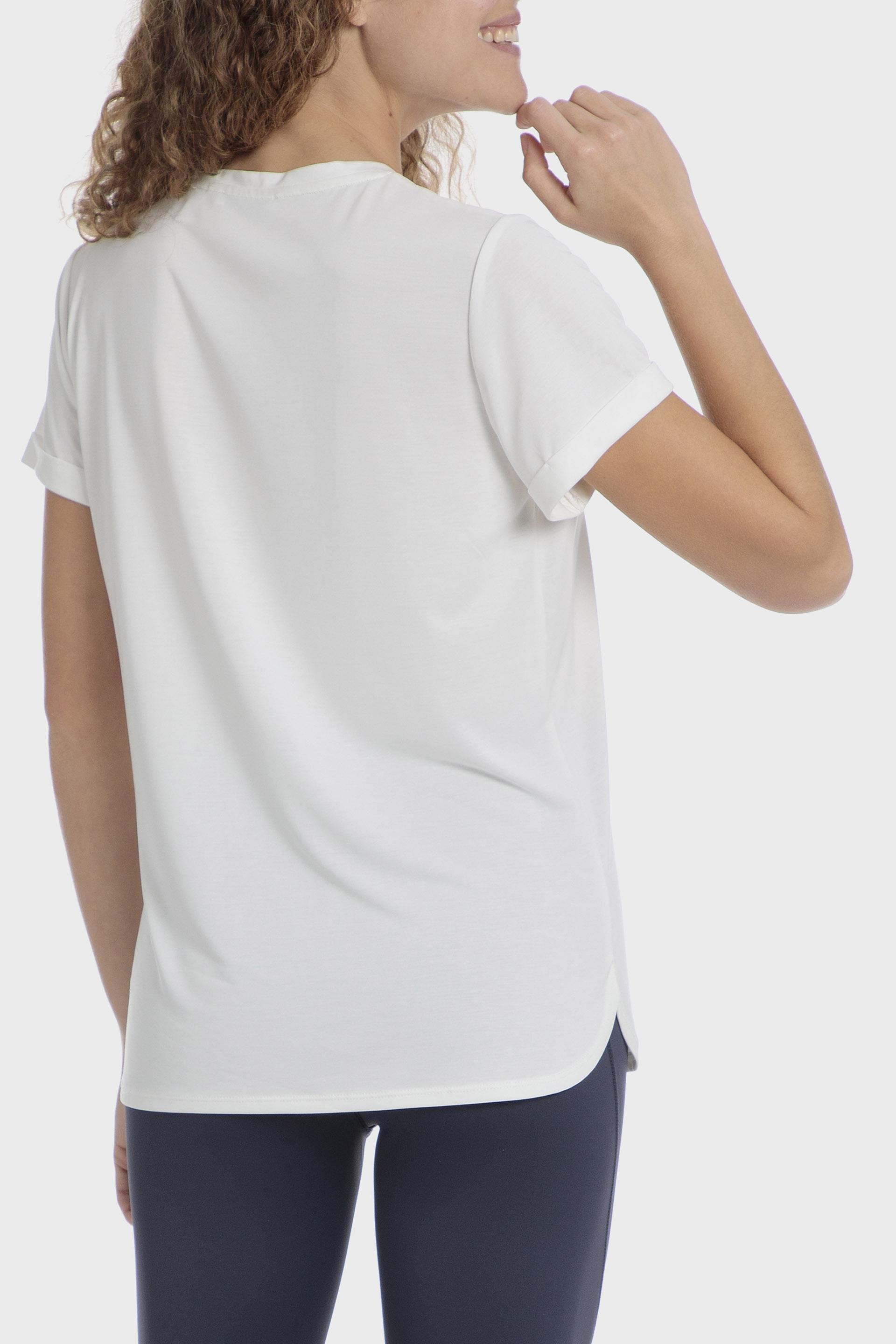 White Round Neck T-Shirt, , large image number 1