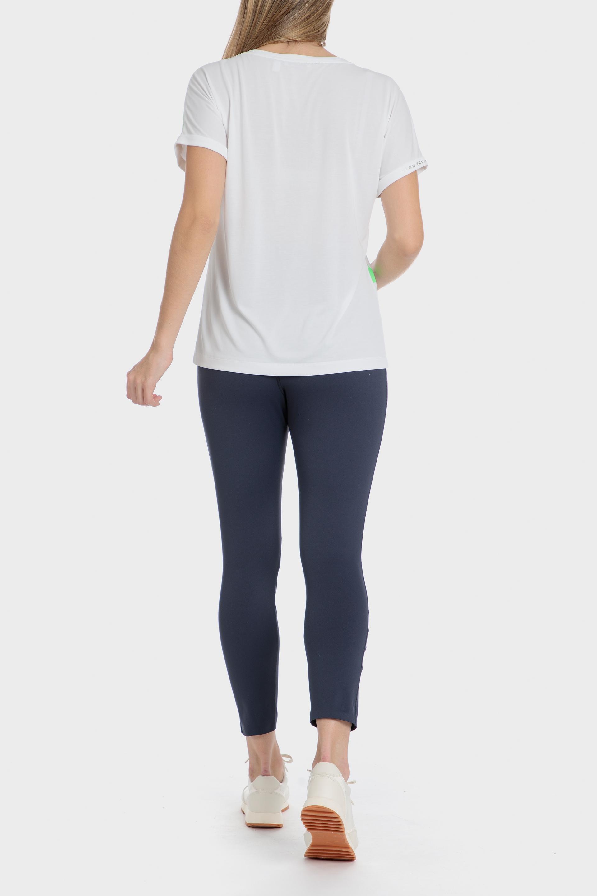 White Printed Casual Athleisure, , large image number 3