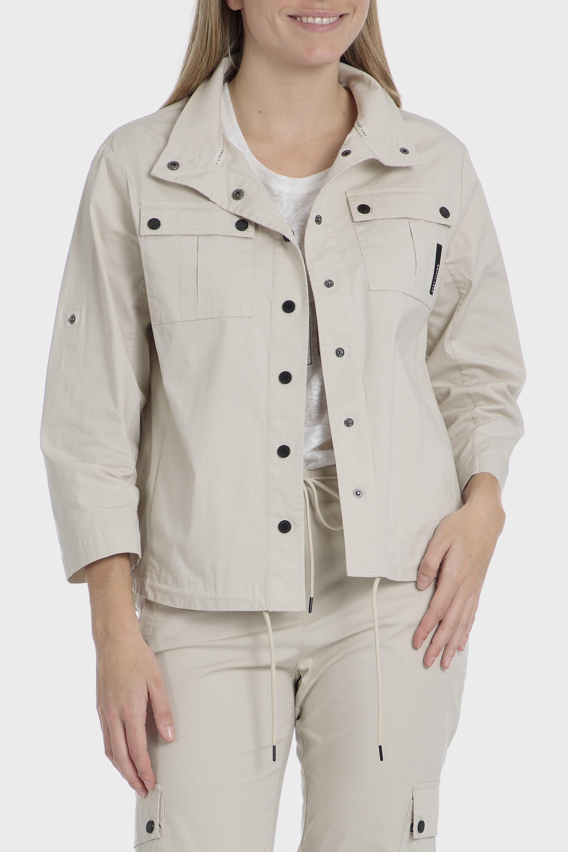 Beige Oversized Jacket, , large image number 1