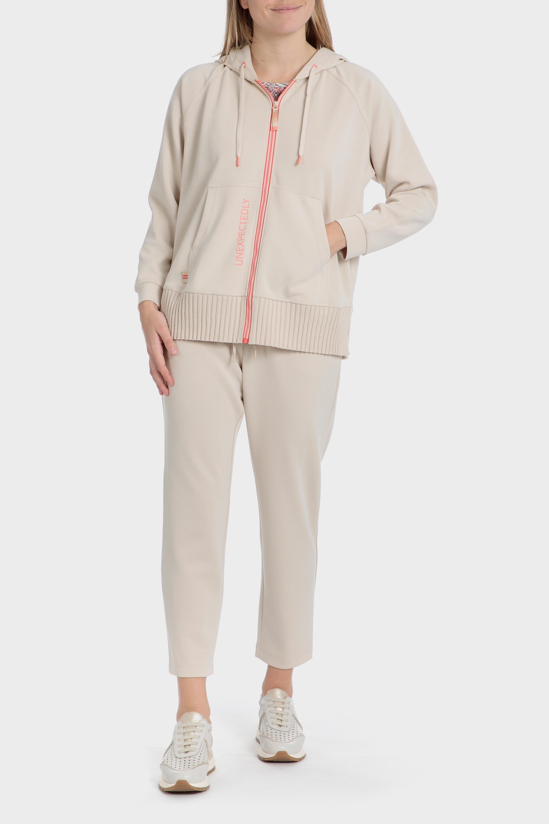 Beige Cropped Hoodies, , large image number 4