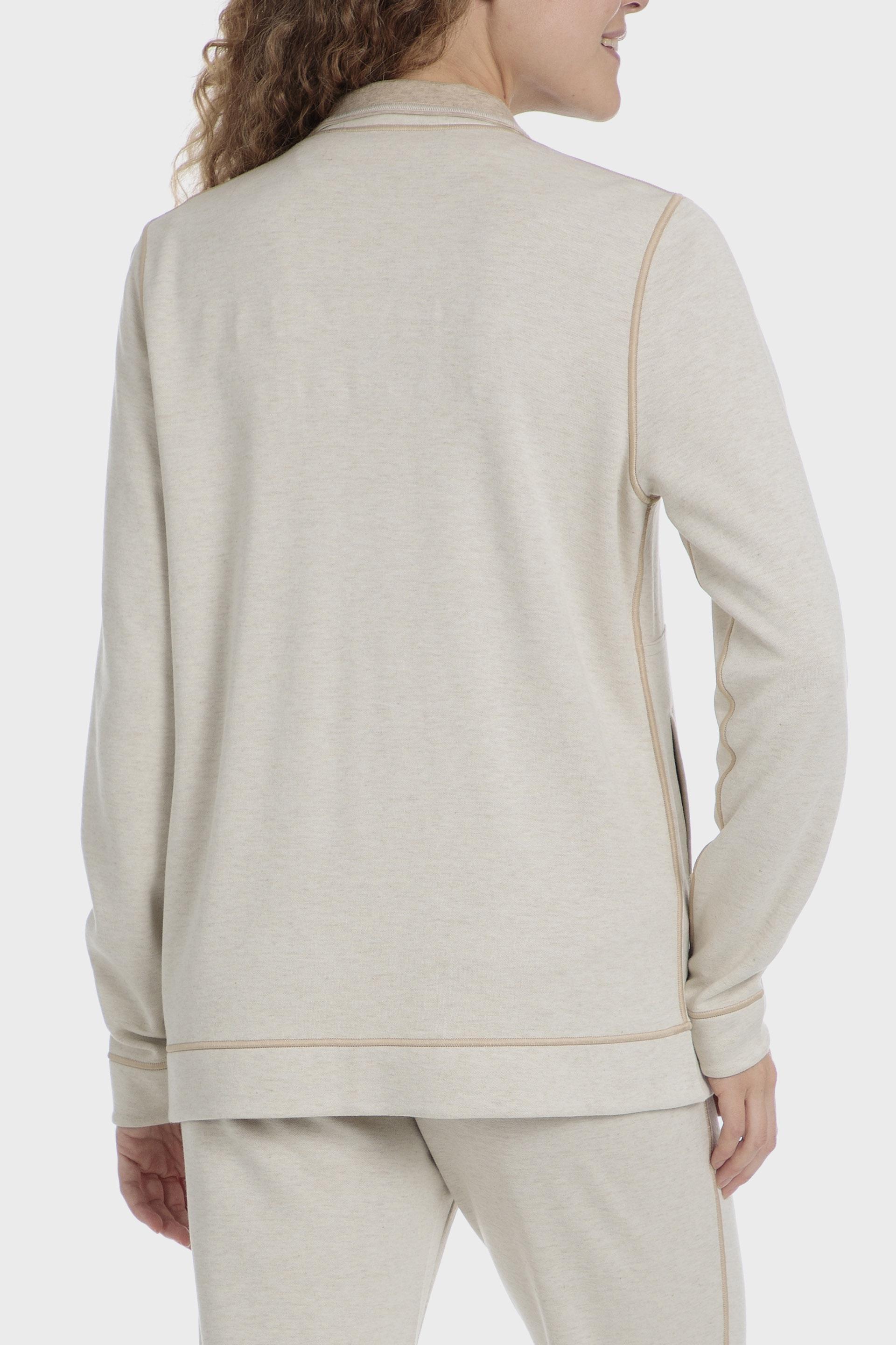 Beige Full Zipper Pullover, , large image number 1