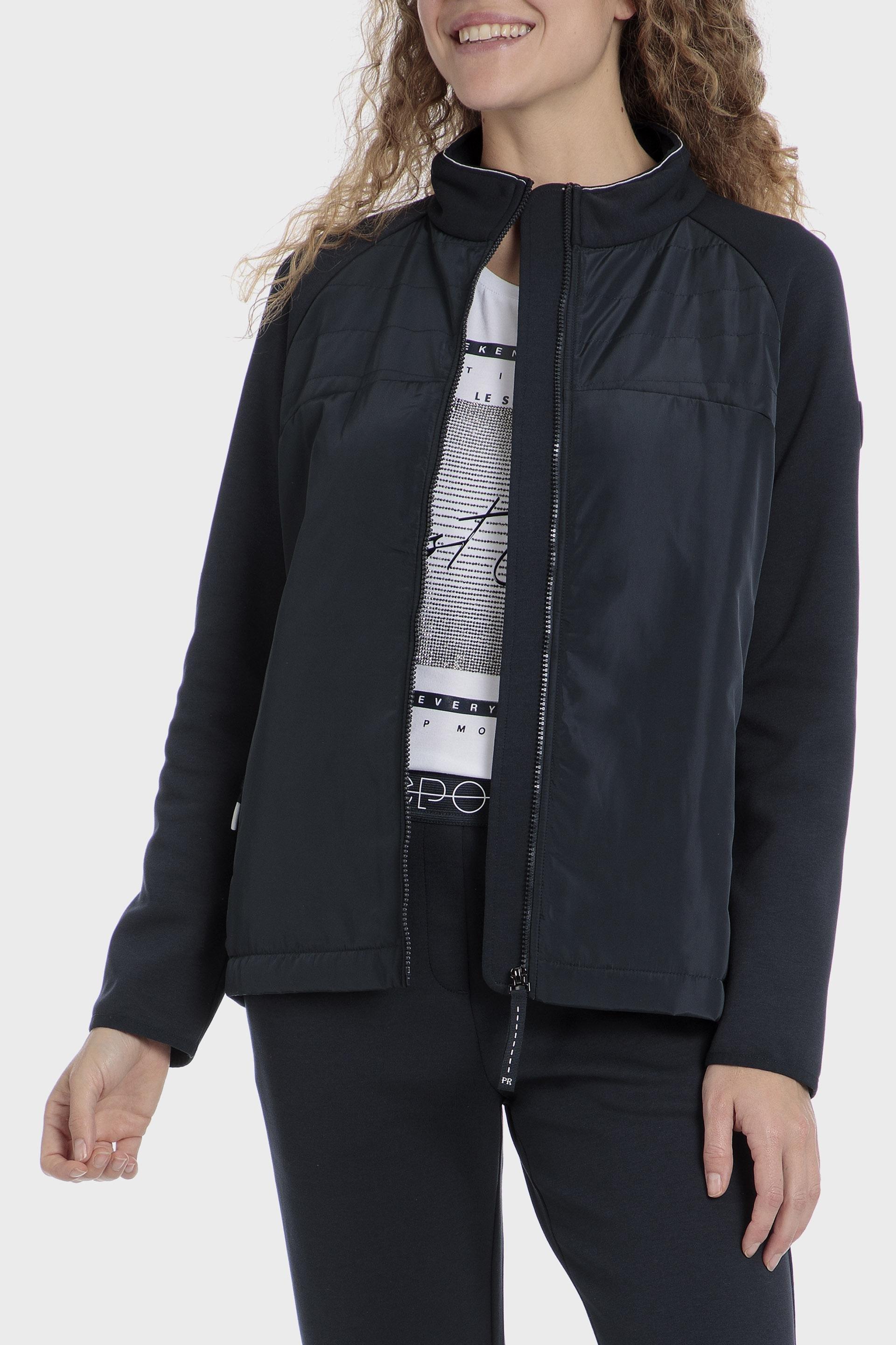 Navy Plain Casual Jacket, , medium