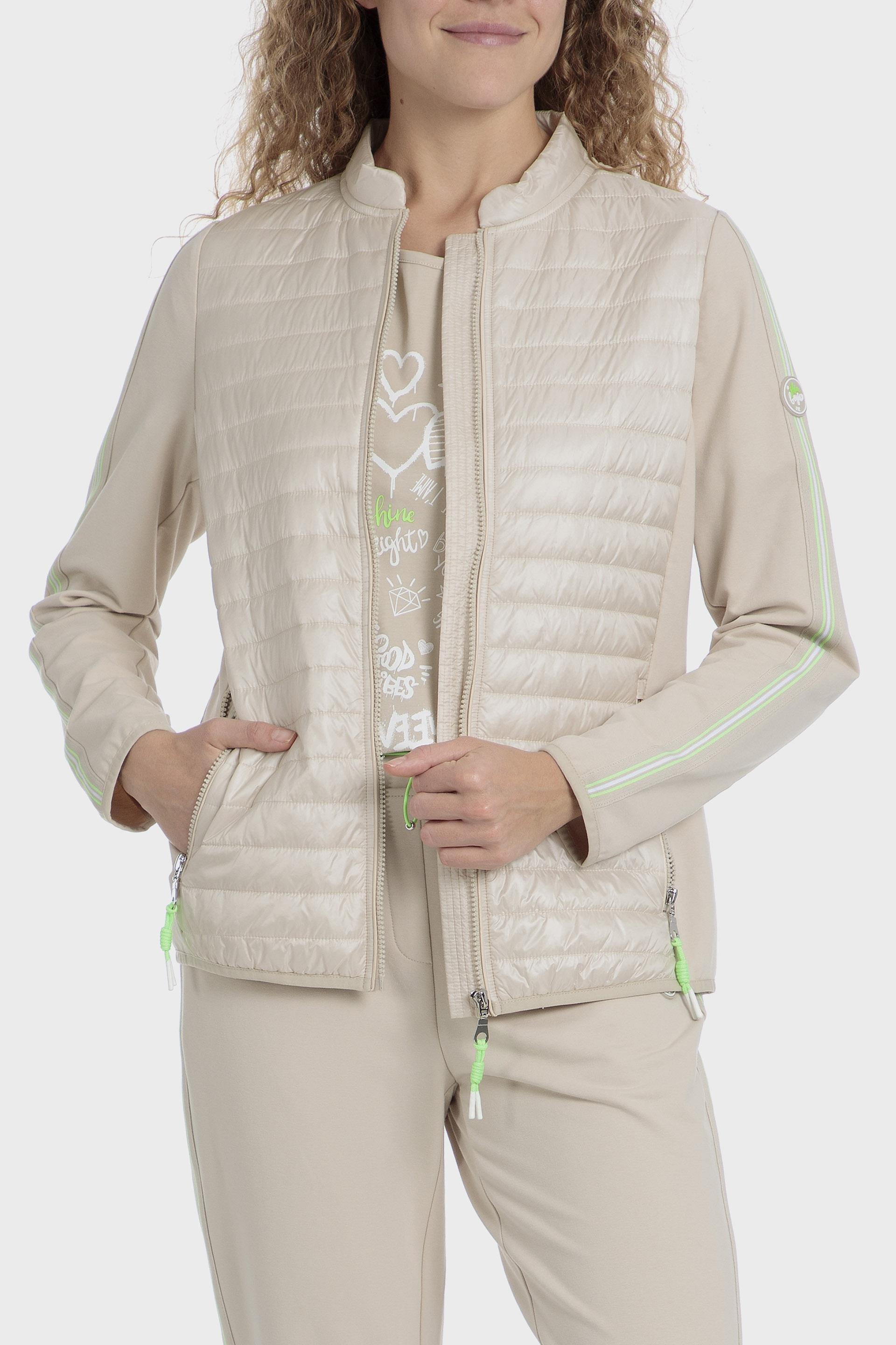 Beige Padded Jacket, 3701_341, medium