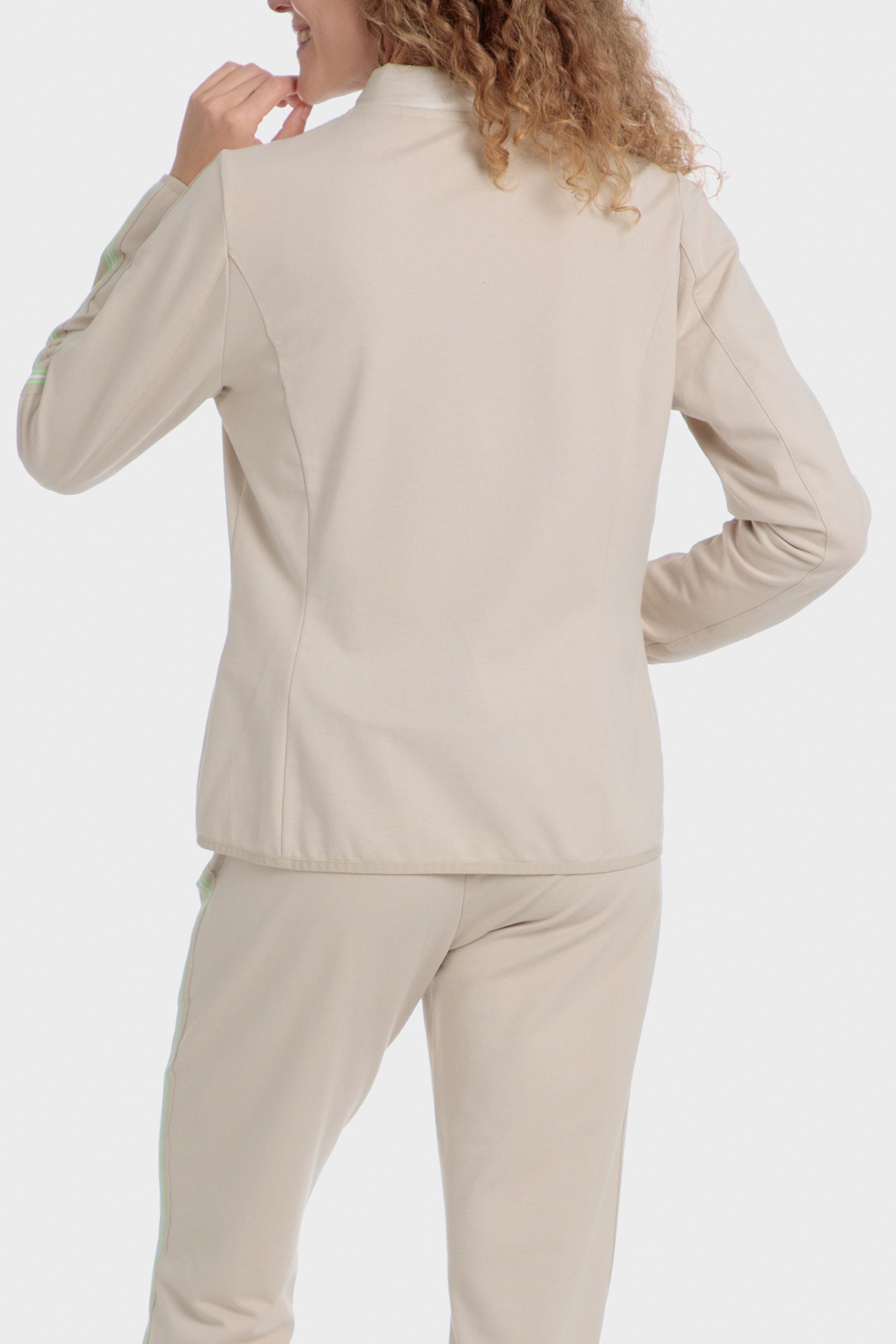 Cream Padded Jacket, , large image number 4
