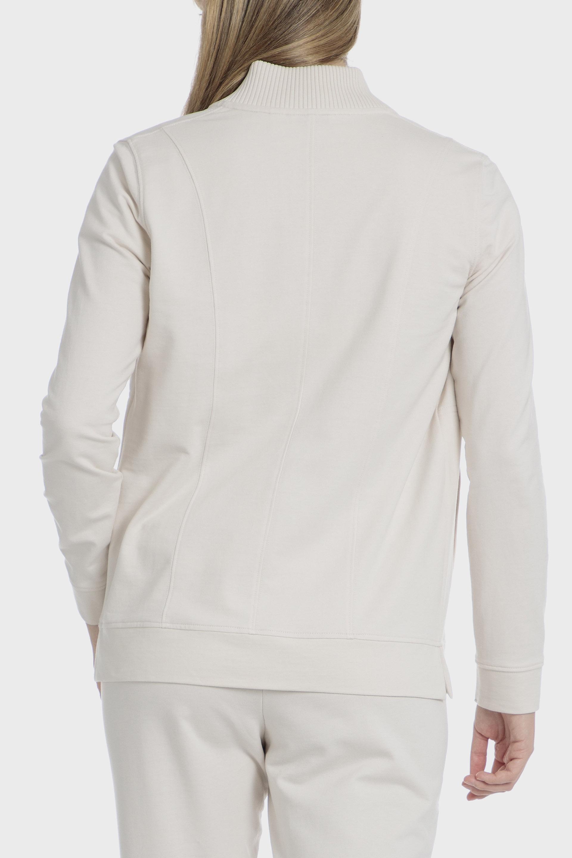 Cream Embroidered Sweatshirt, , large image number 1