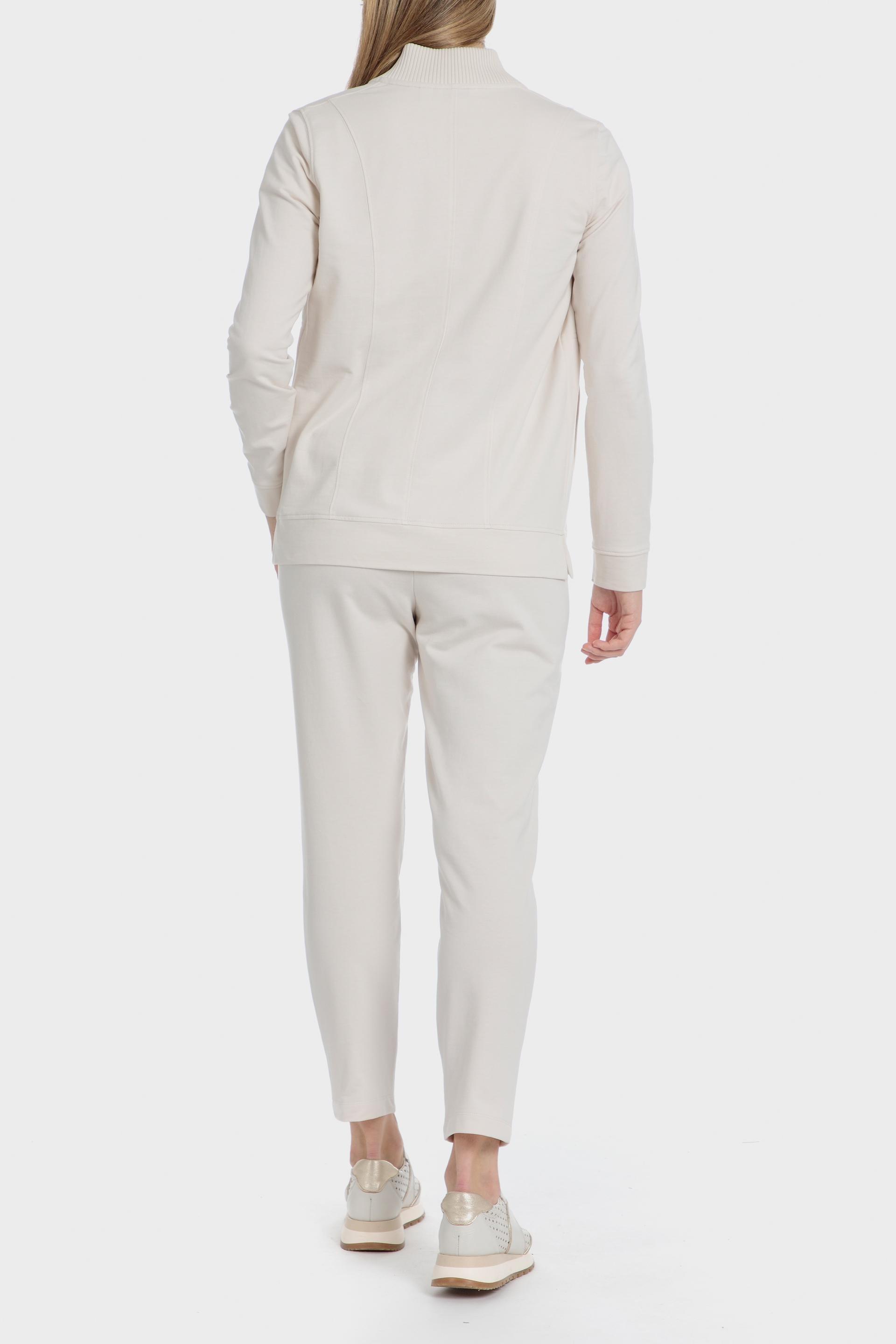 Cream Embroidered Sweatshirt, , large image number 3