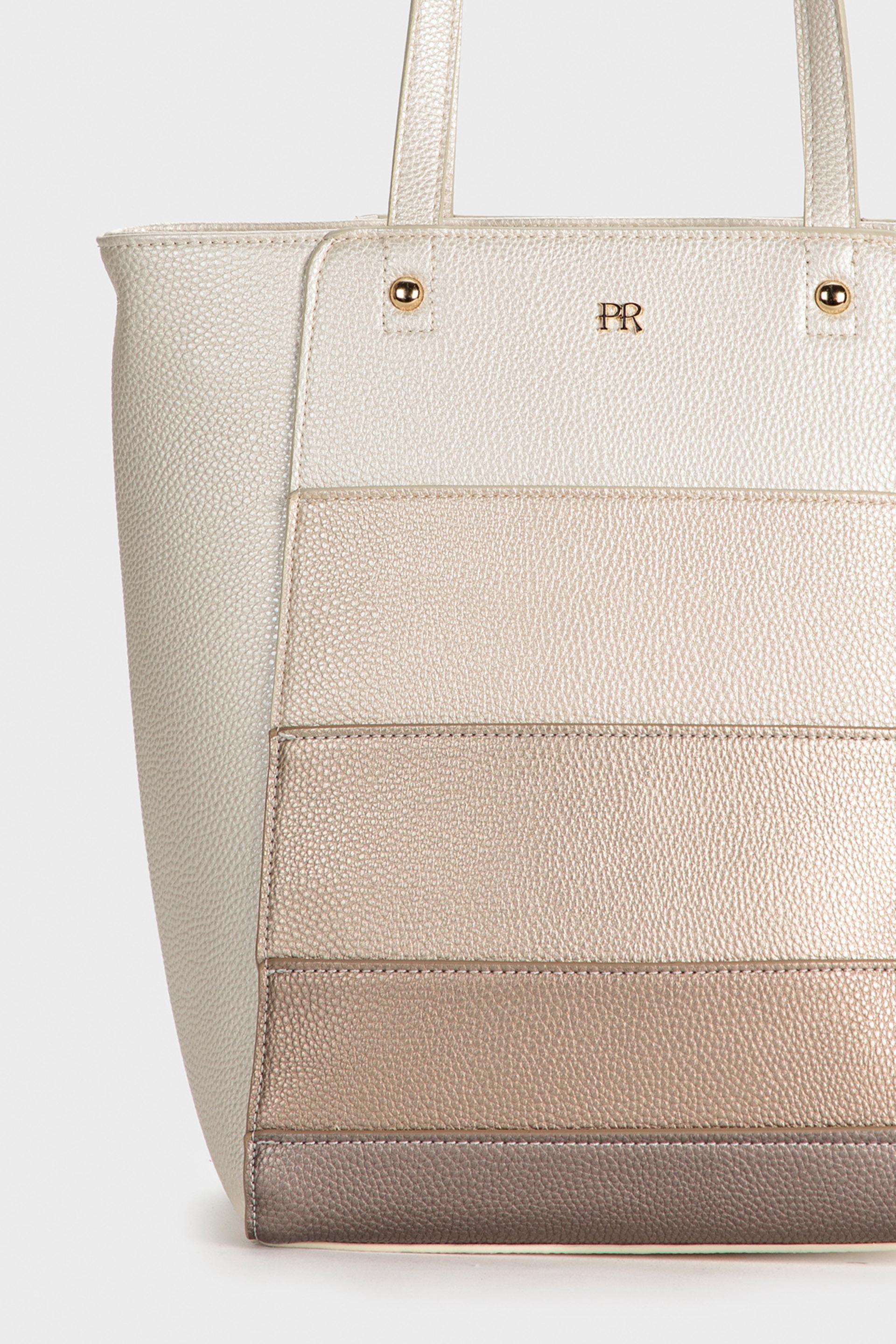 Beige Metallic Bag, White Off White, large image number 1