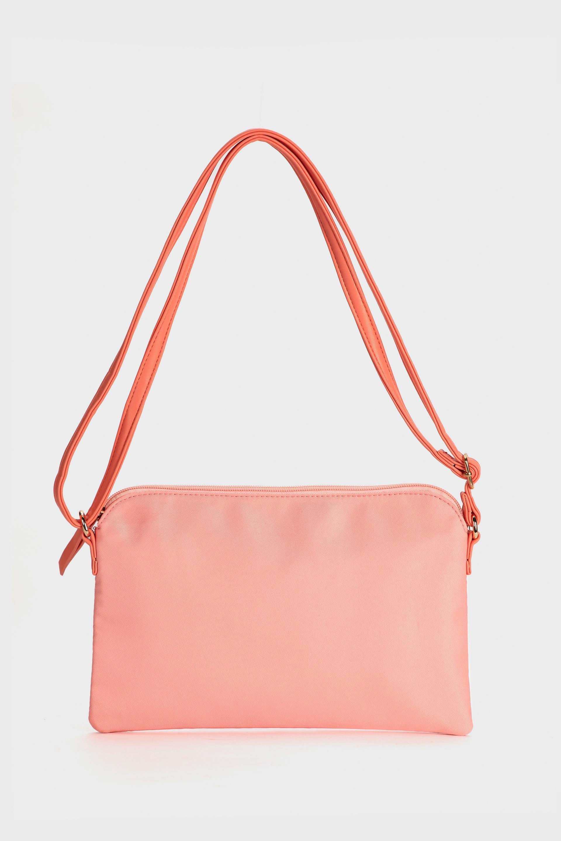 Pink Shoulder Bag, Red Coral, large image number 0