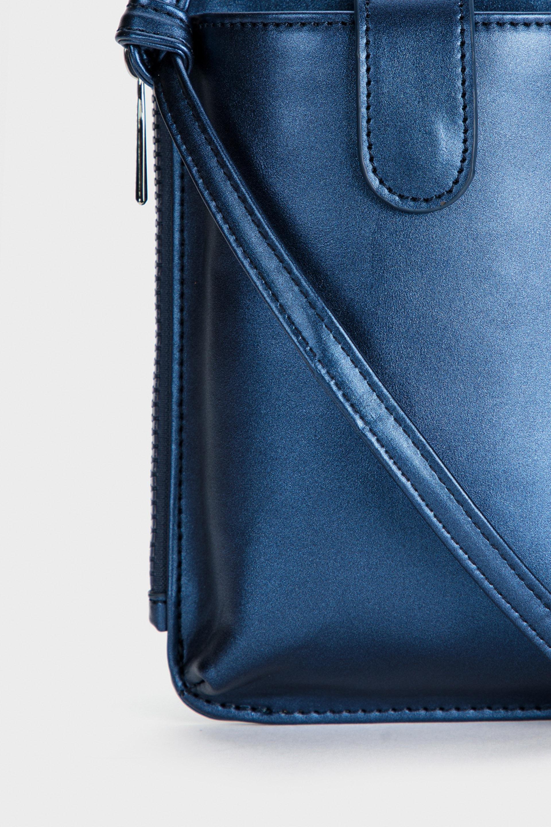 Blue Cell Phone Bag, Blue, large image number 1