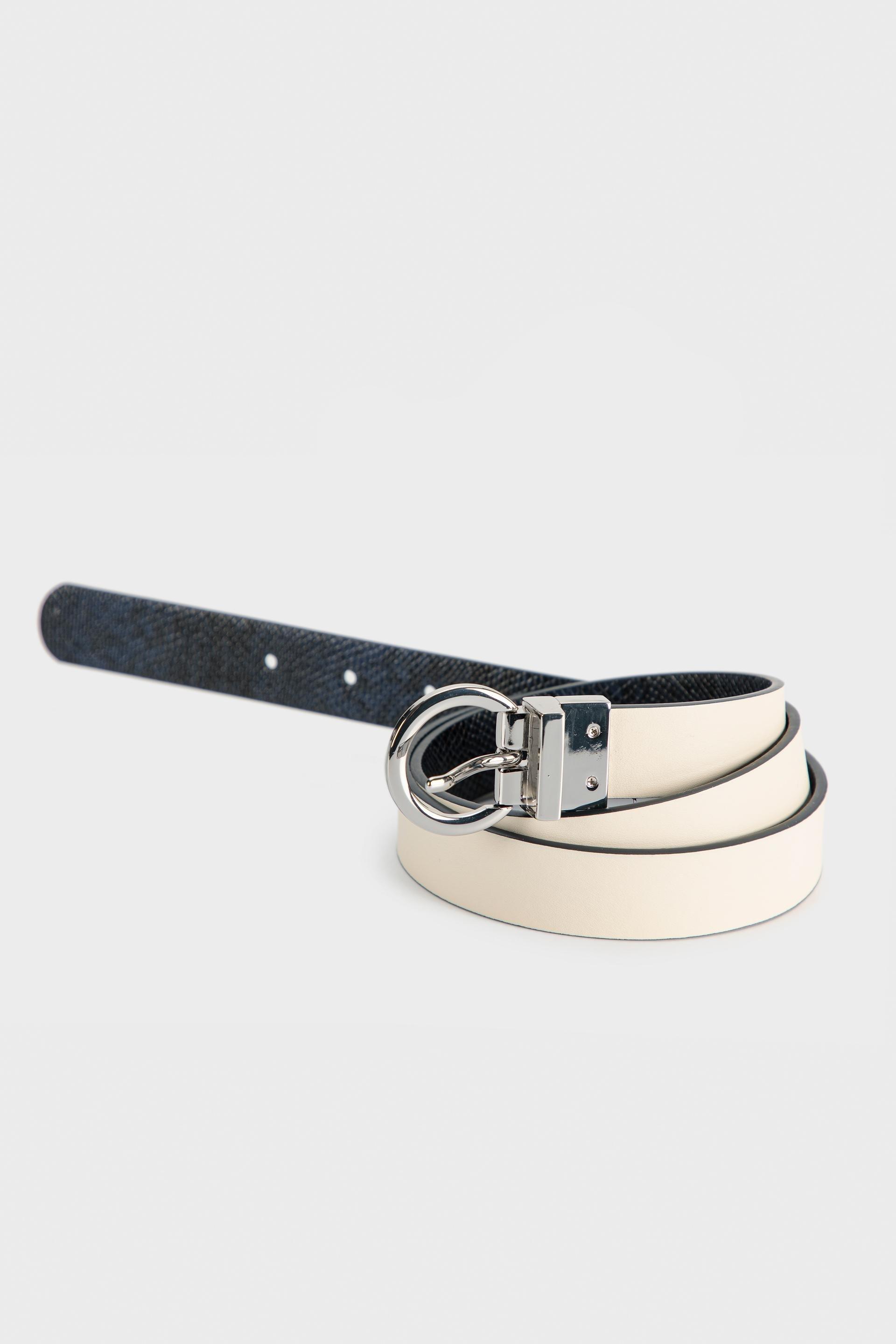 Cream Reversible Belt, , large image number 1