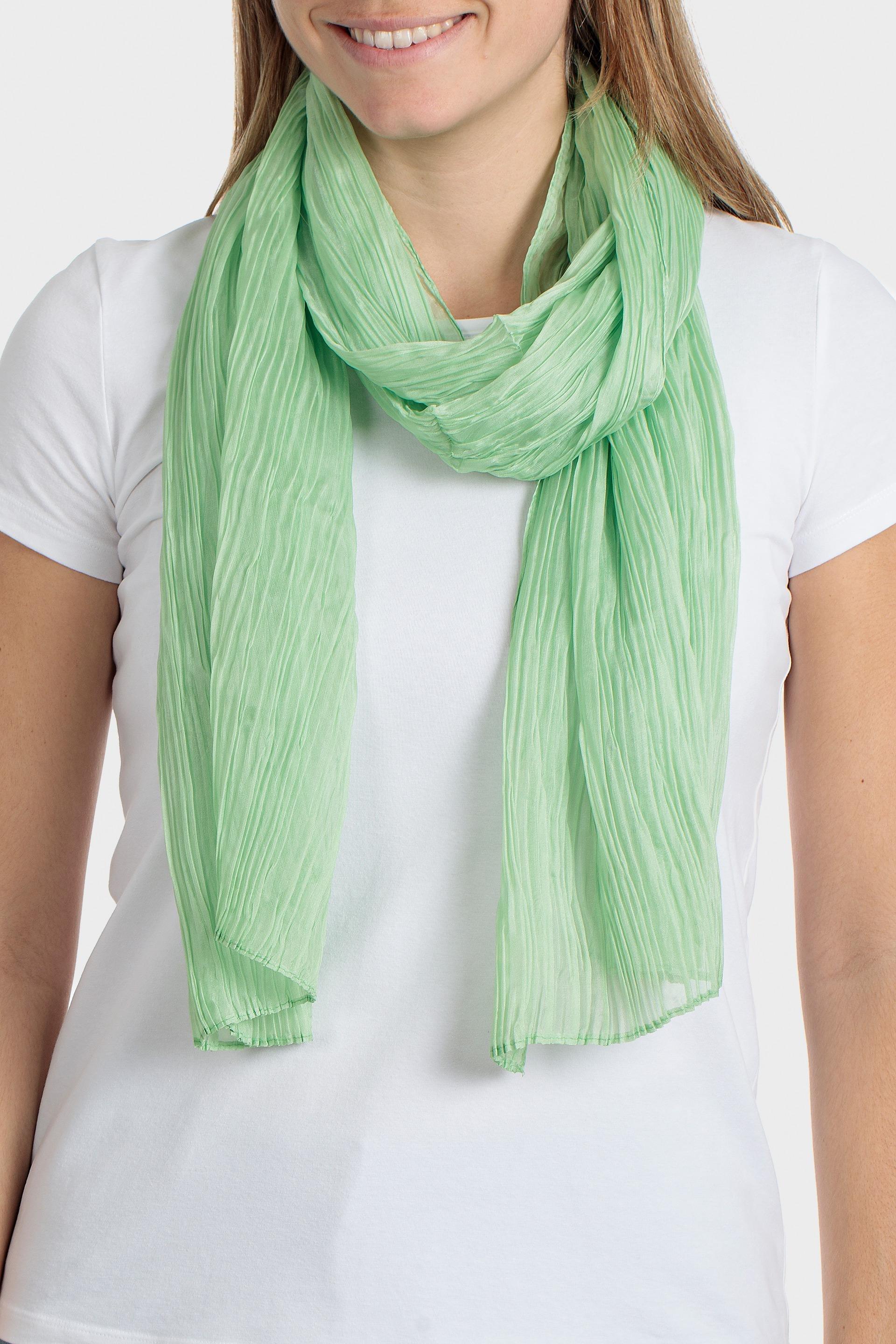 Green Soft Scarf, Green Line, large image number 0