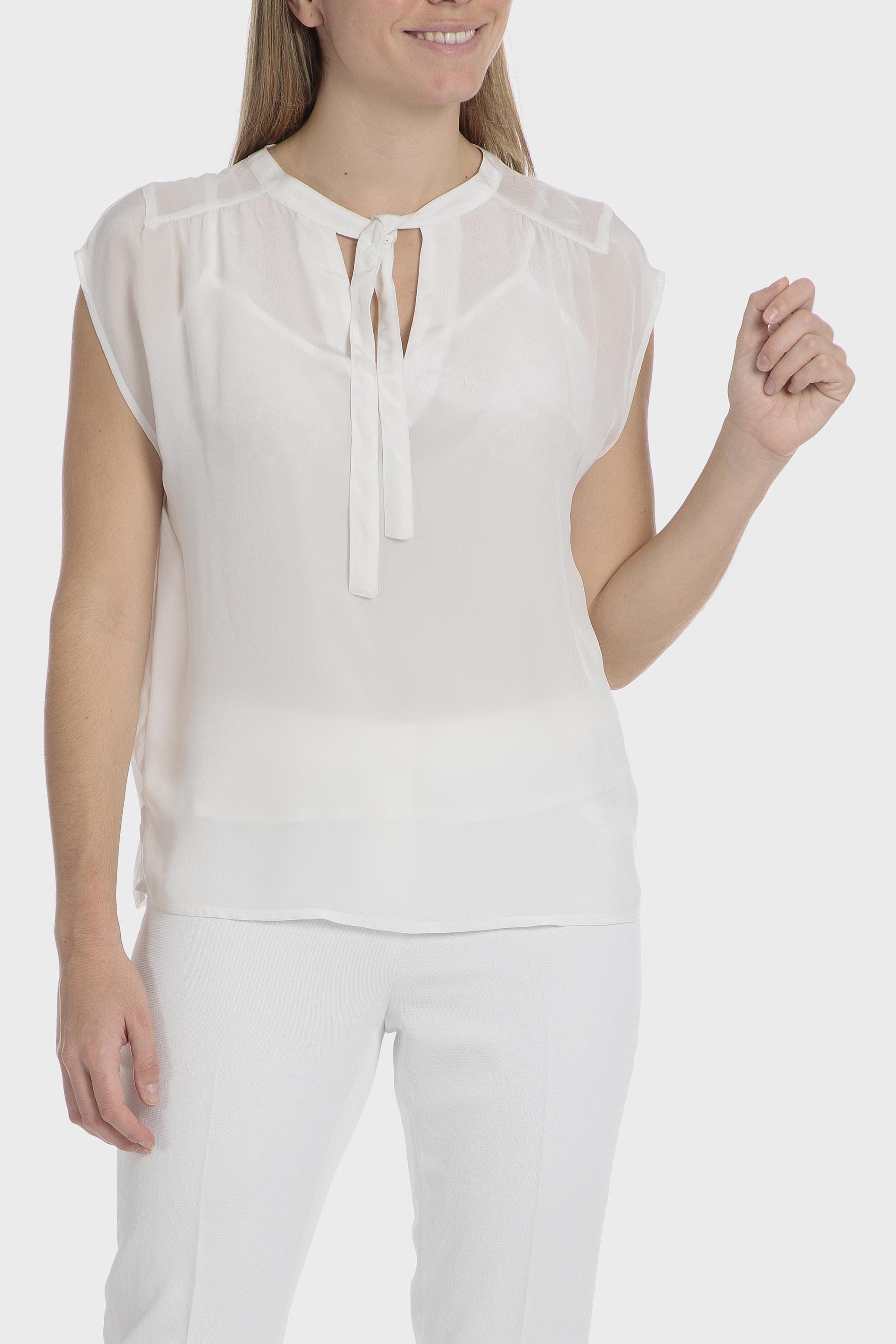 White Sheer Knit Cropped Top, , medium
