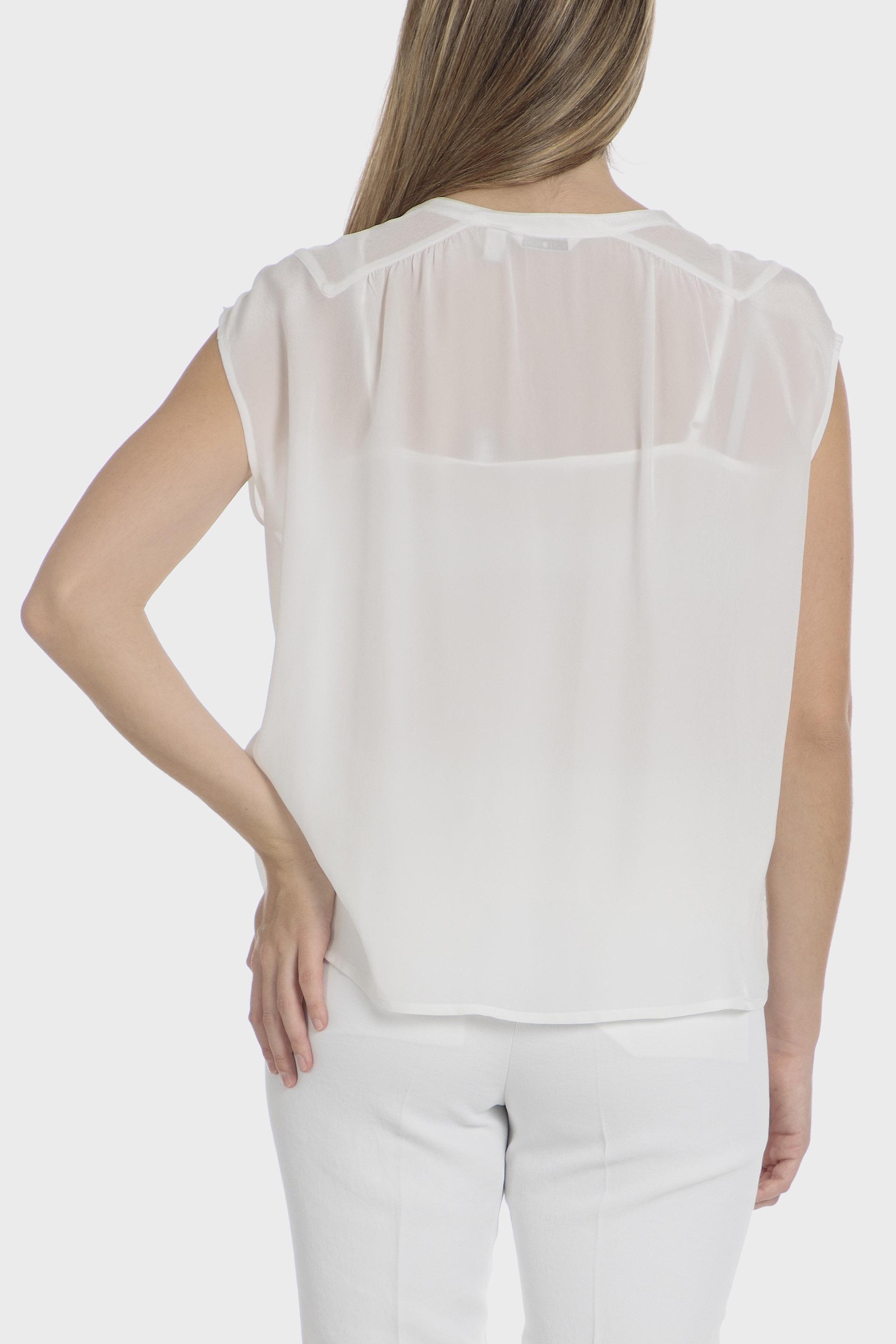 White Sheer Knit Cropped Top, , large image number 1