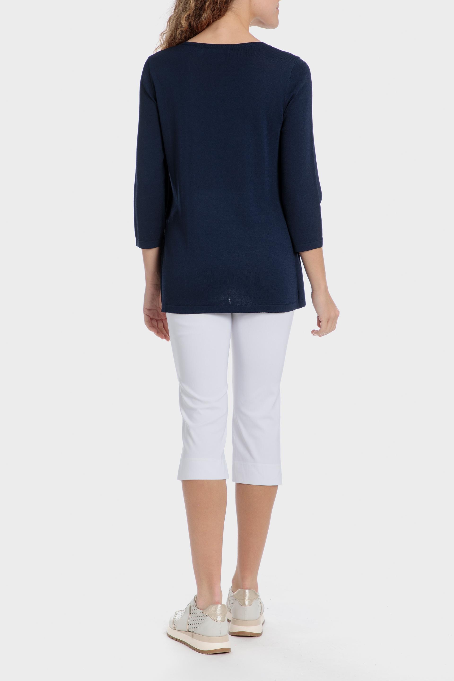 Navy Striped Faux Twinset, 3701_104, large image number 7