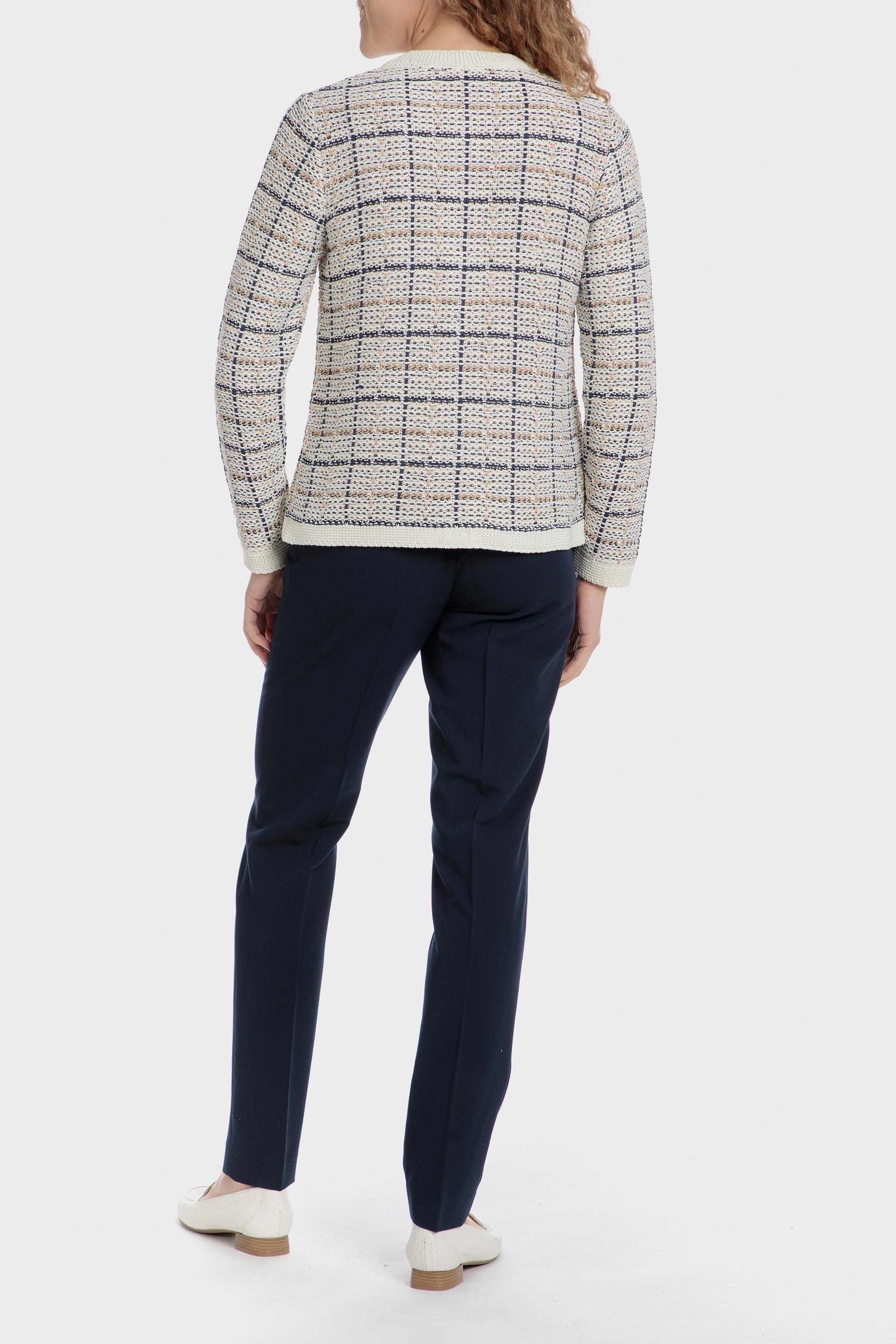 Cream Tweed Jacket With Pockets, 3701_104, large image number 3