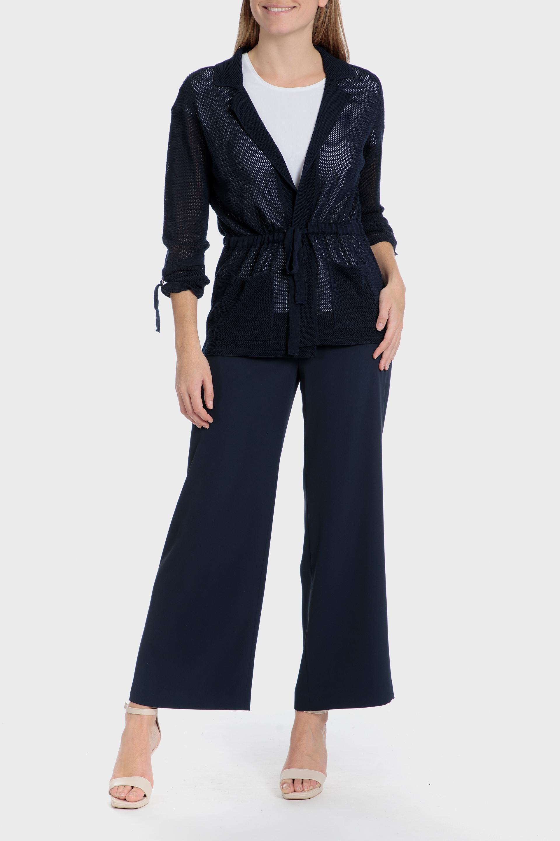 Navy Textured Casual Jacket, , large image number 2