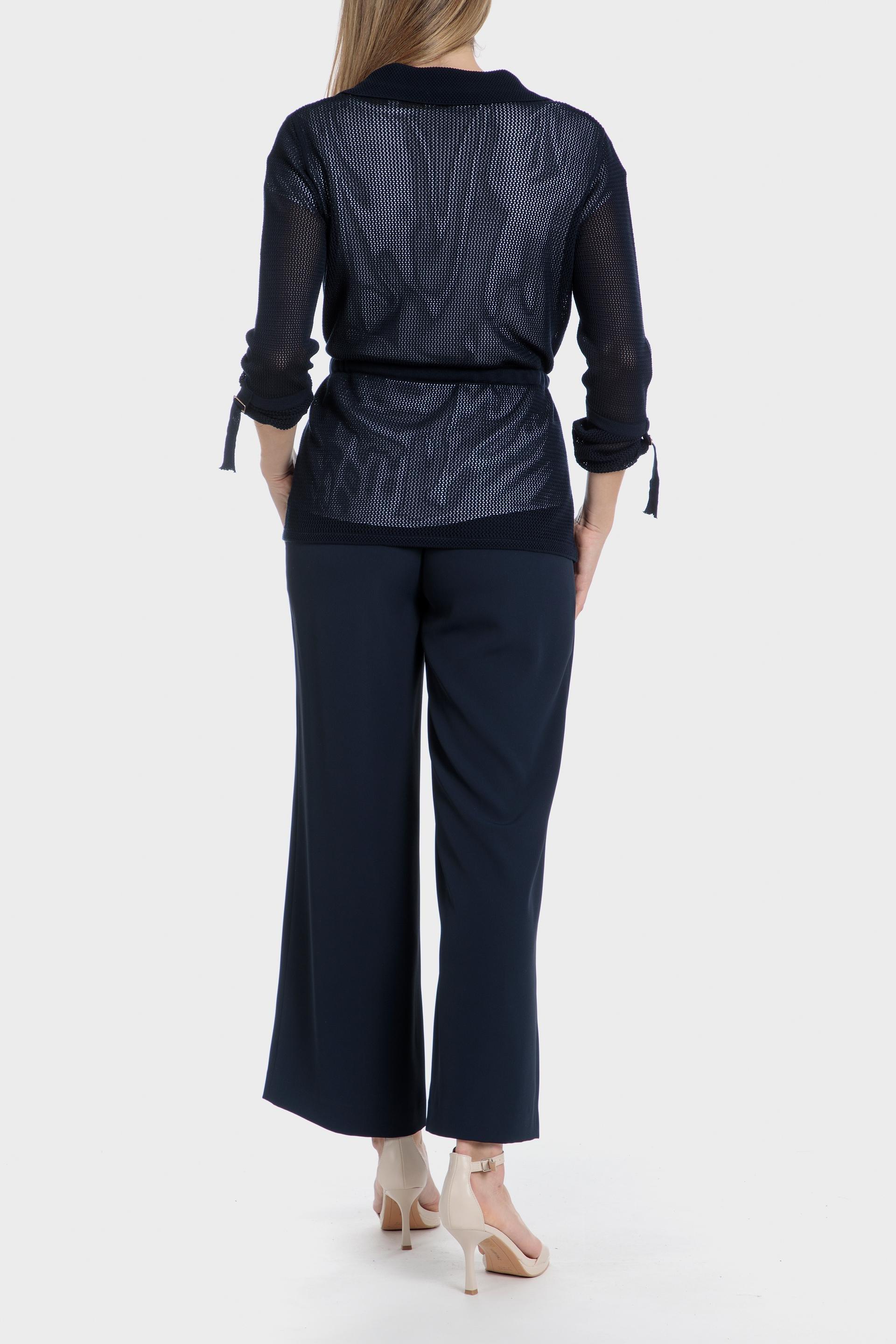 Navy Textured Casual Jacket, , large image number 3