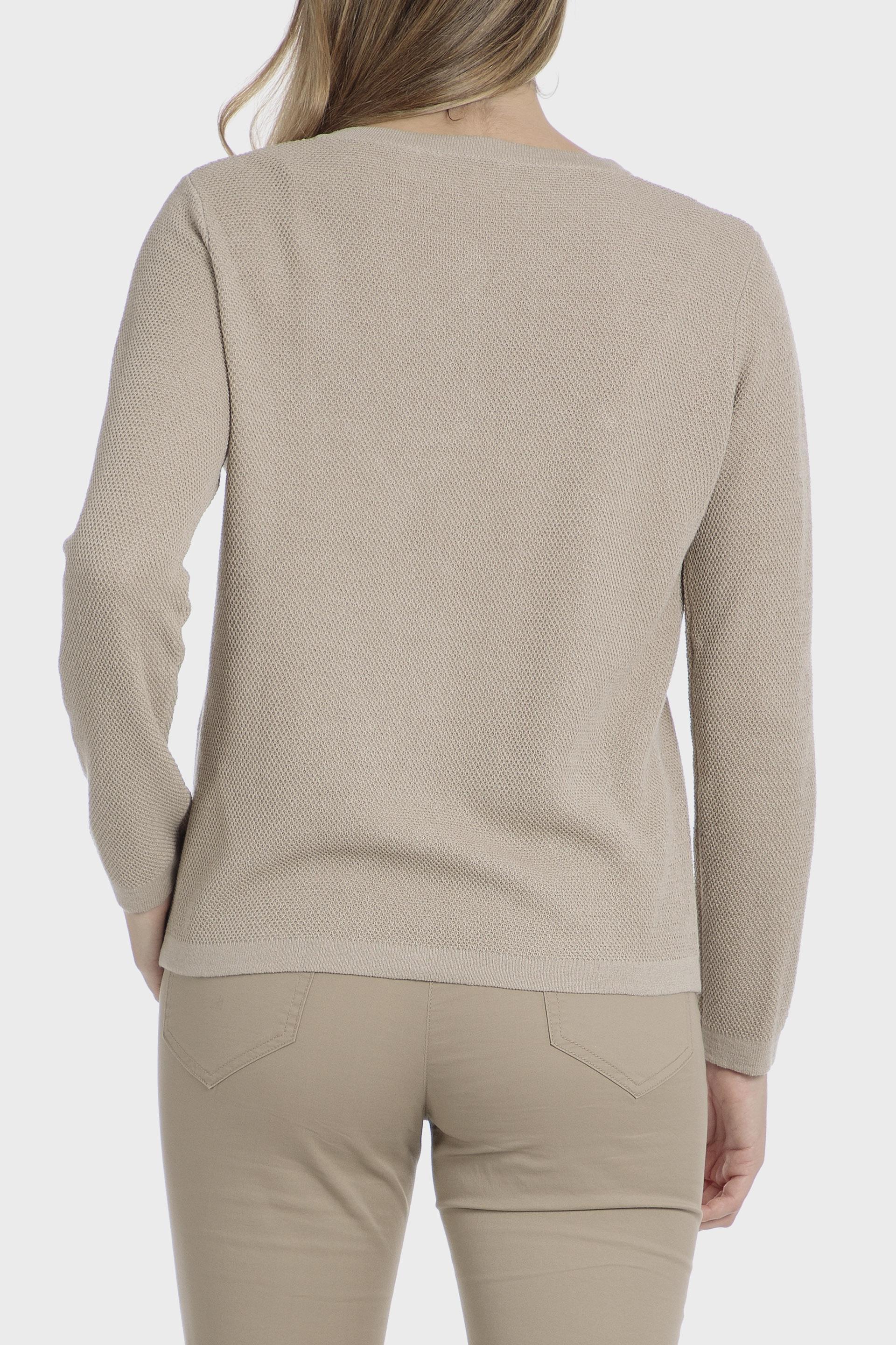 Beige Metallic Thread Jacket, , large image number 1