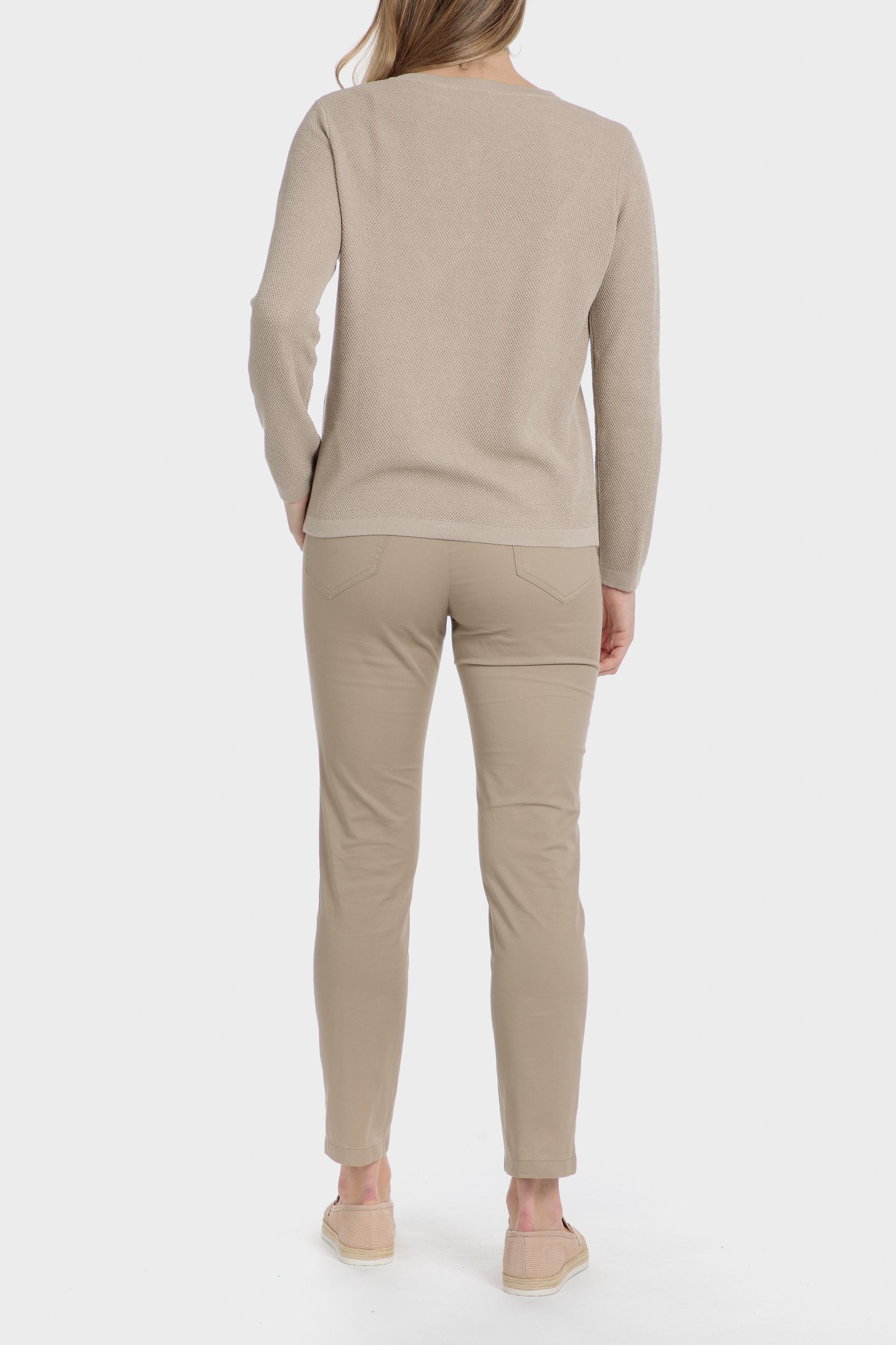 Beige Metallic Thread Jacket, , large image number 3
